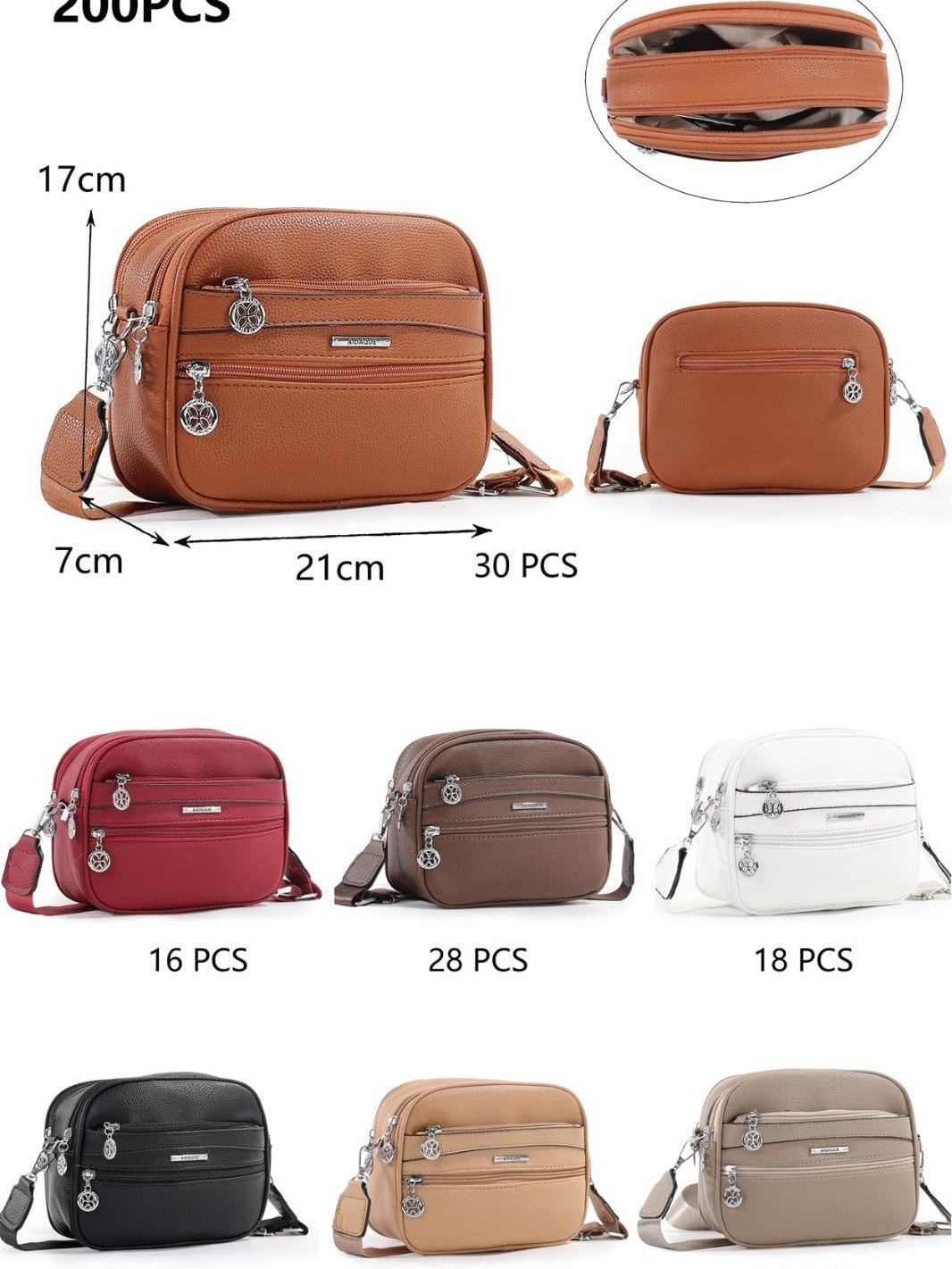 Bolsa transversal feminina elegante e casual YX-102