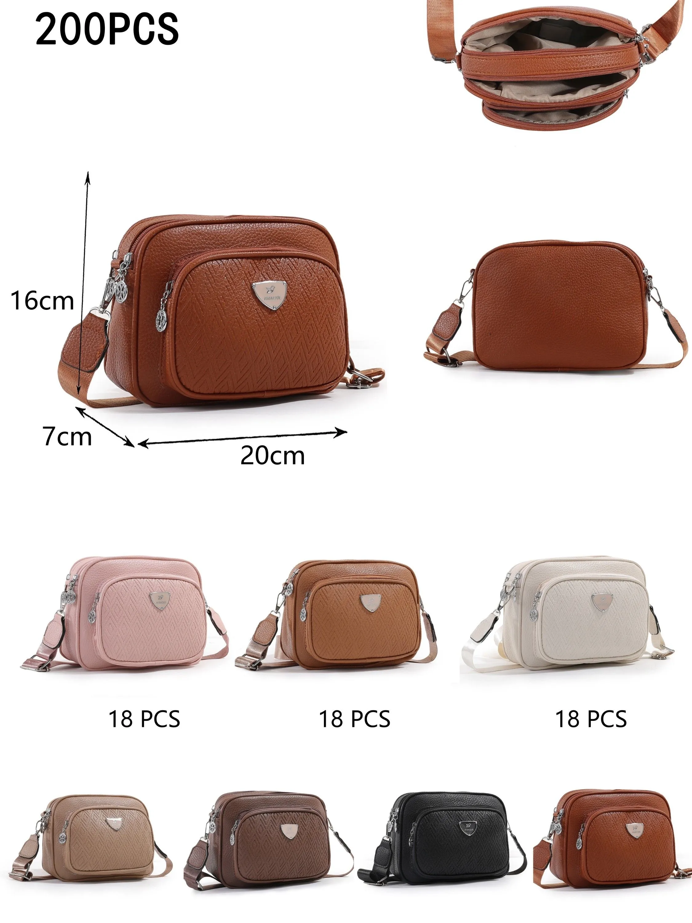Nova bolsa transversal elegante e casual 105