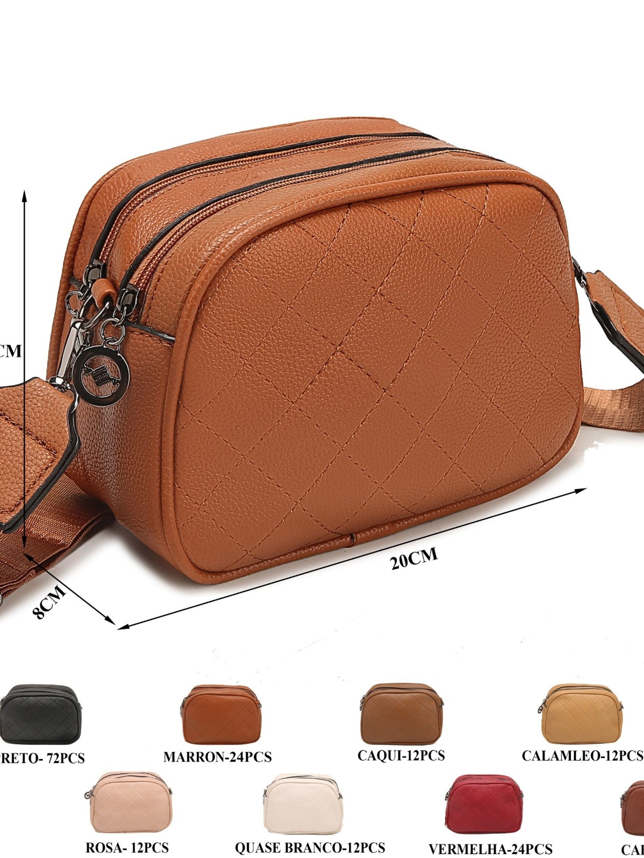 Bolsa transversal feminina casual LA293