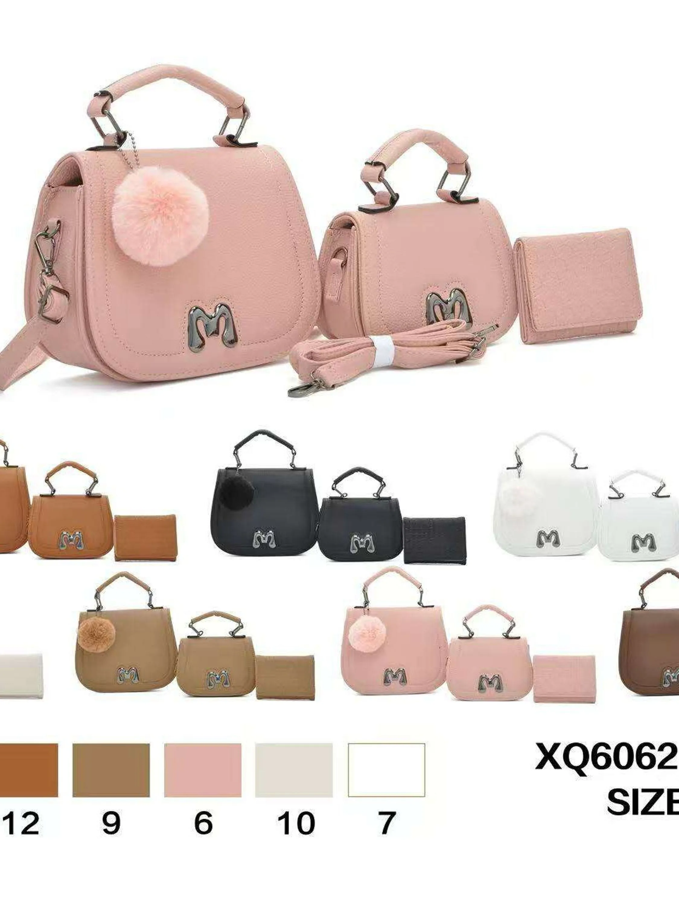 Conjunto de três peças com carteira XQ6062