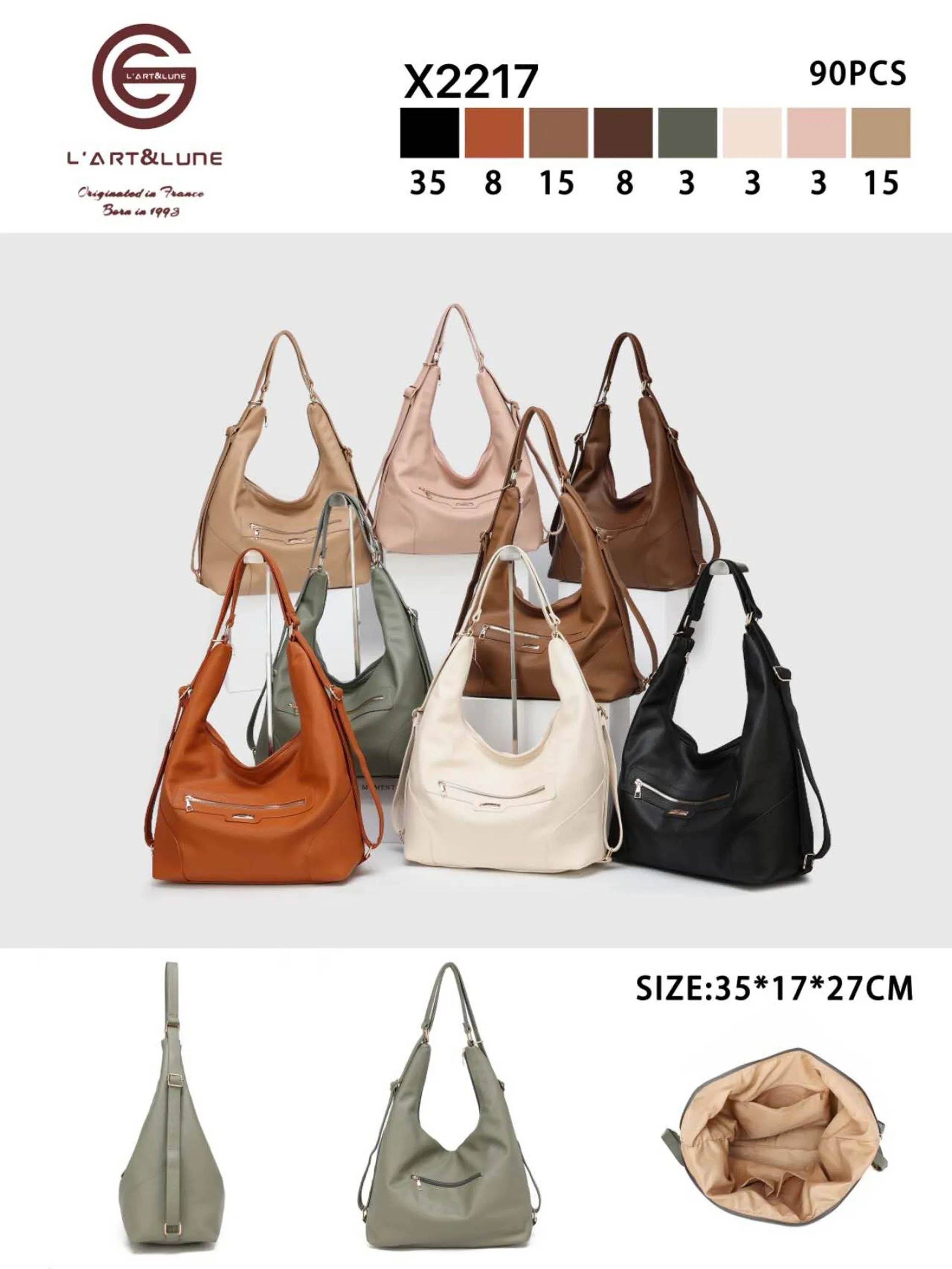 Bolsa grande de personalidade da moda X2217