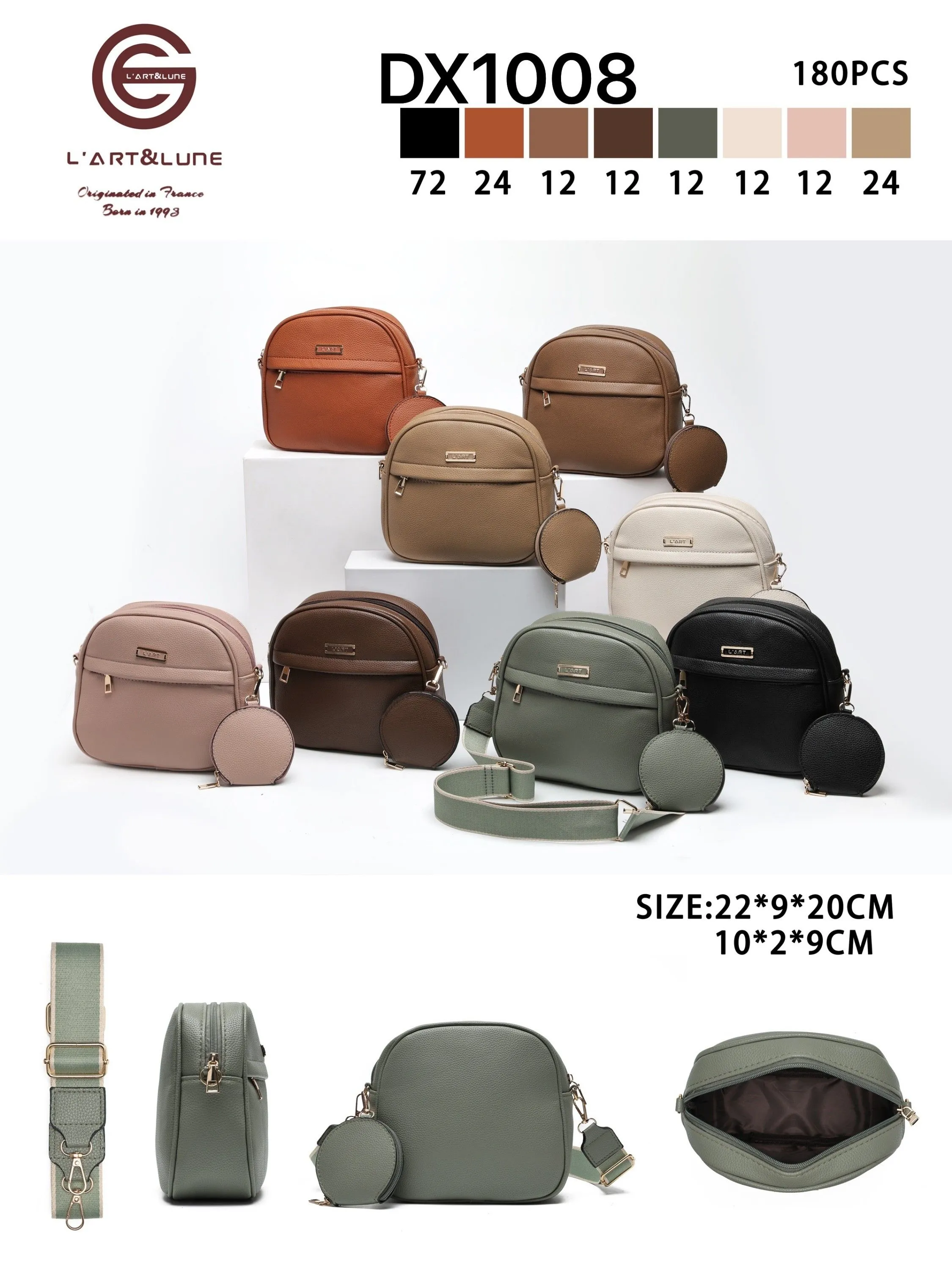 Bolsa transversal da moda DX1008