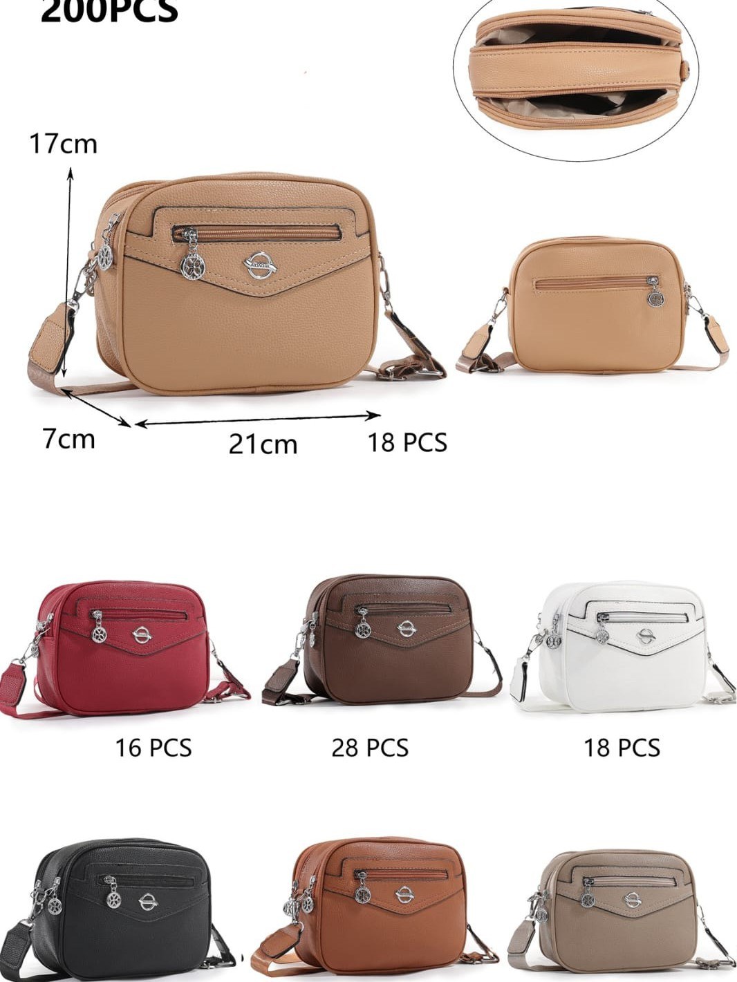 Bolsa transversal feminina elegante e casual YX-103