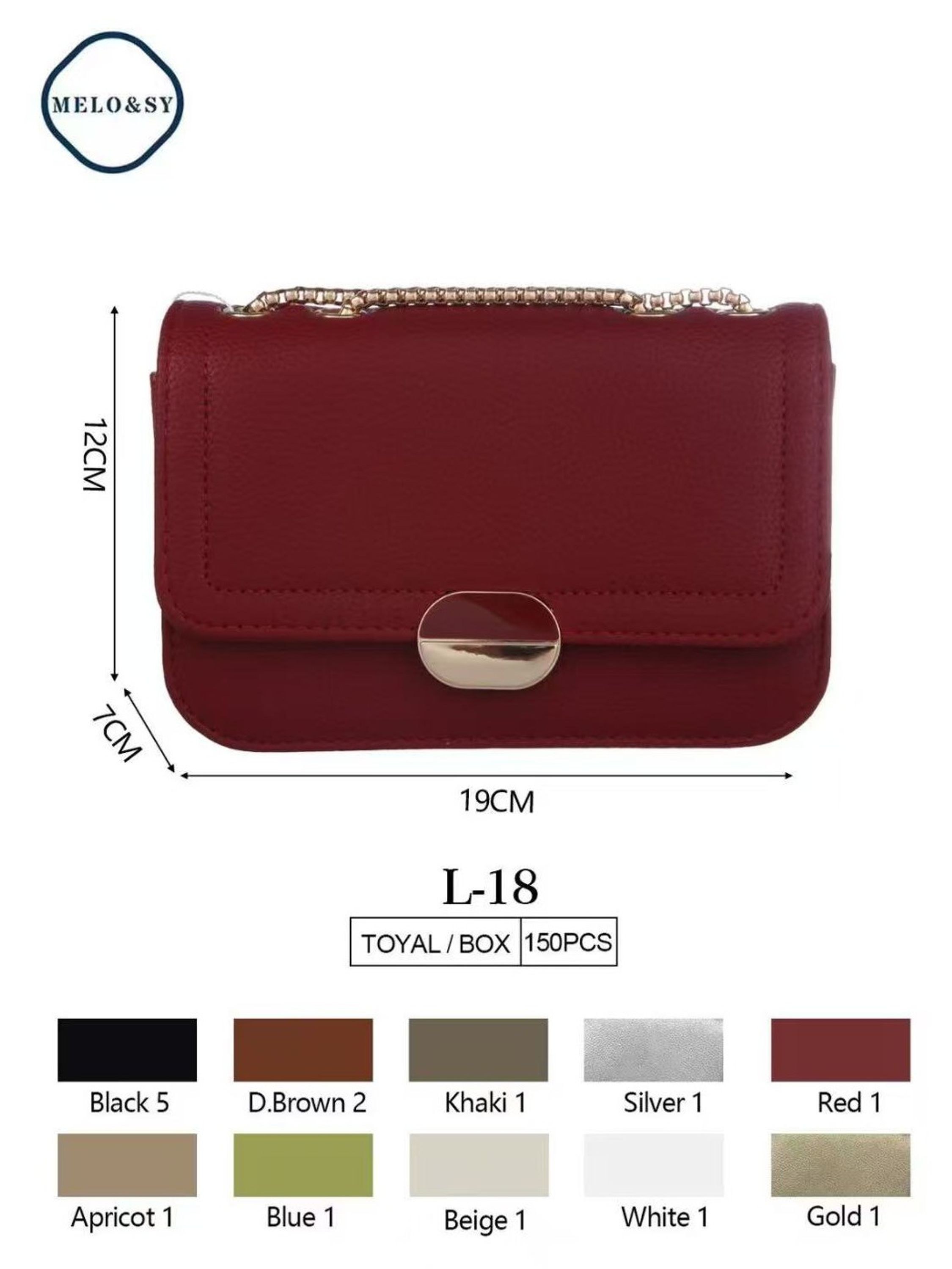 Bolsa feminina de corrente de moda L-18