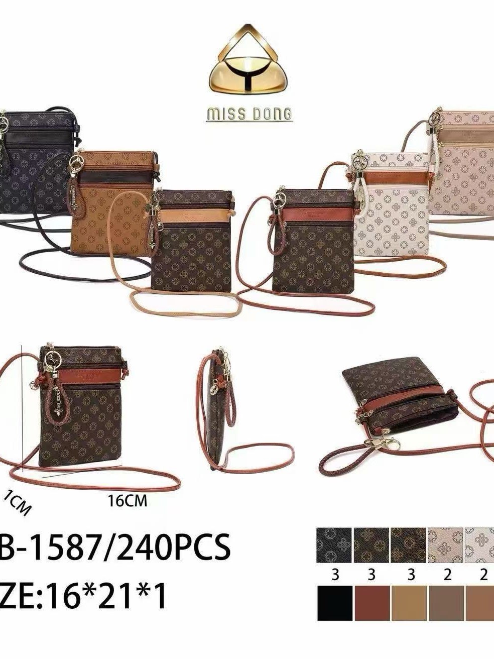 Bolsa pequena feminina casual 1587