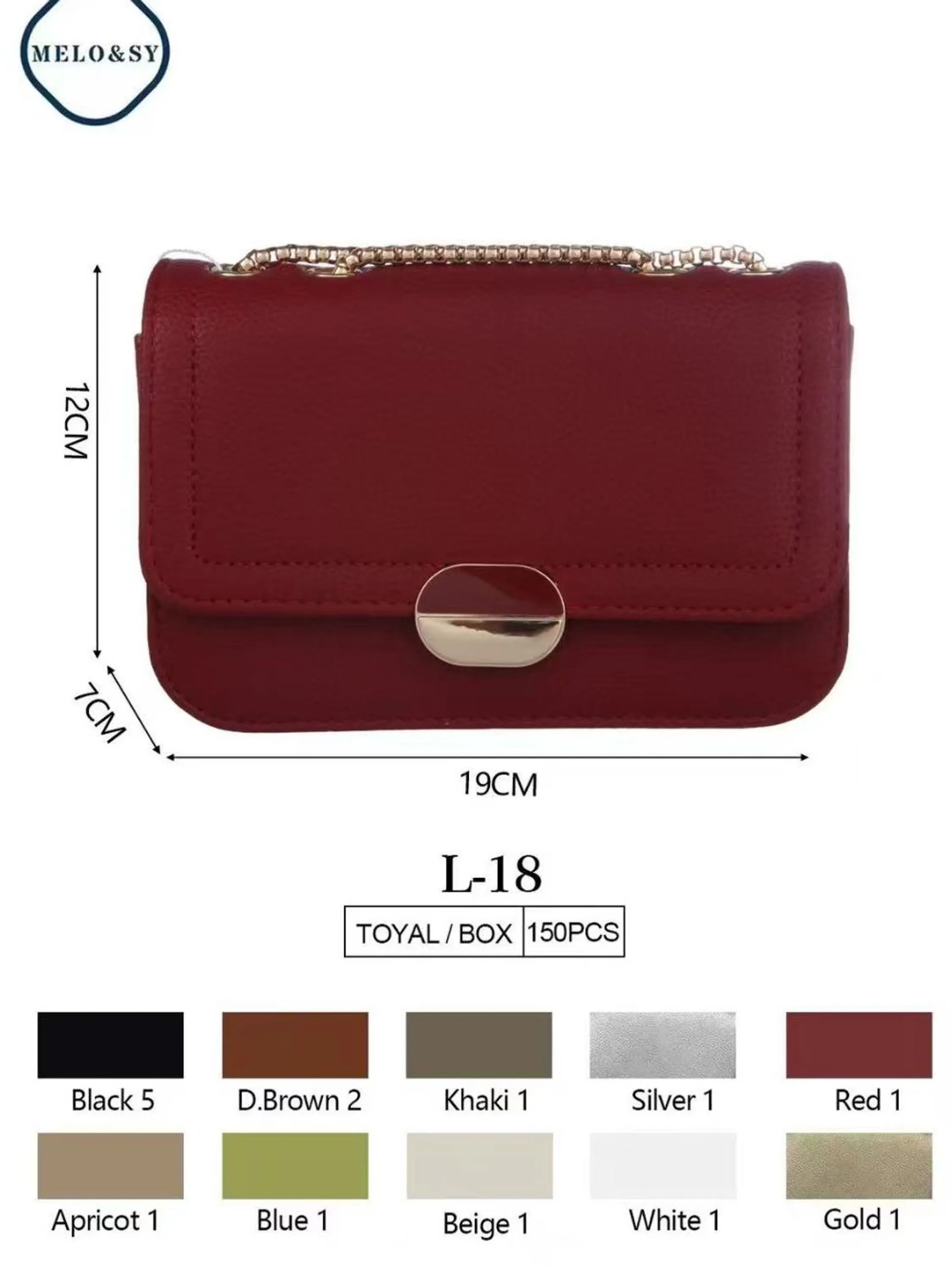Bolsa feminina de corrente de moda L-18