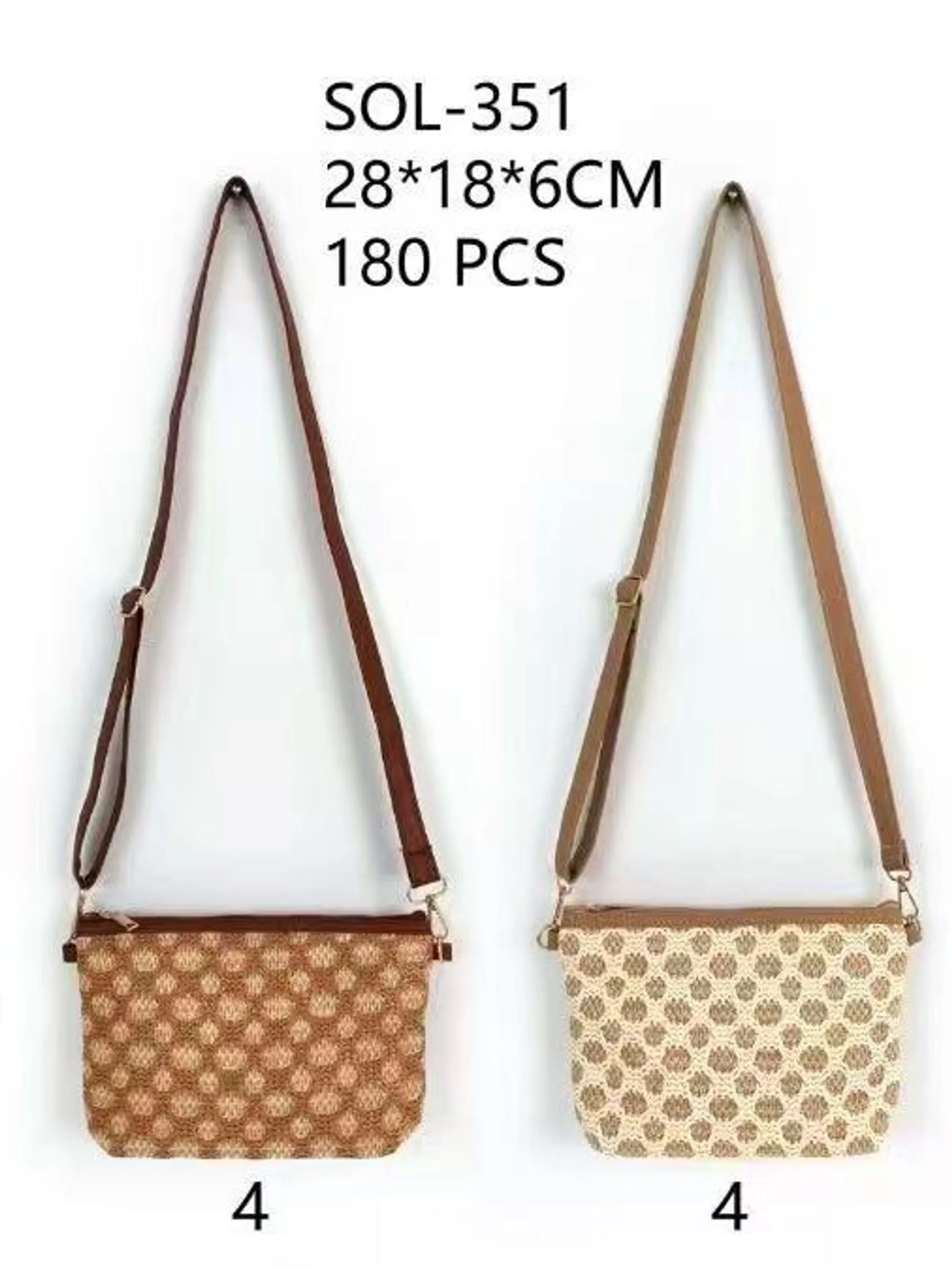 Bolsa de palha casual feminina 351
