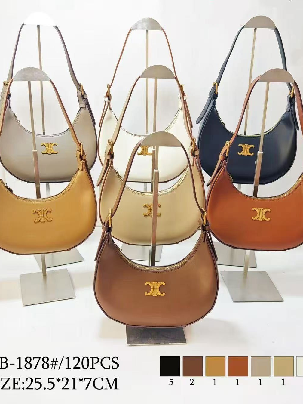 Bolsa de axila elegante 1878