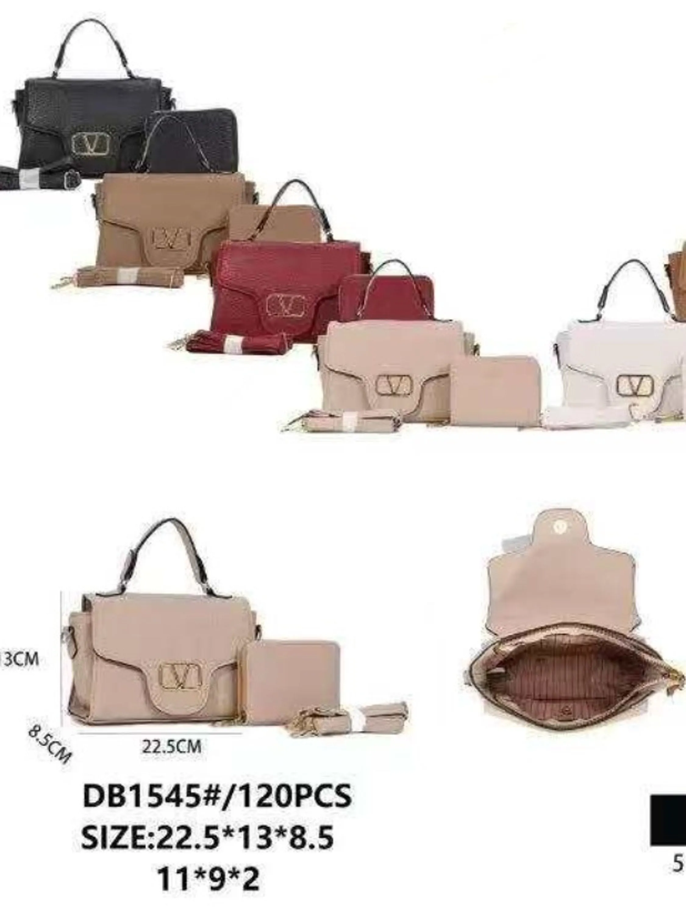 Bolsa feminina casual da moda com carteira DB1545