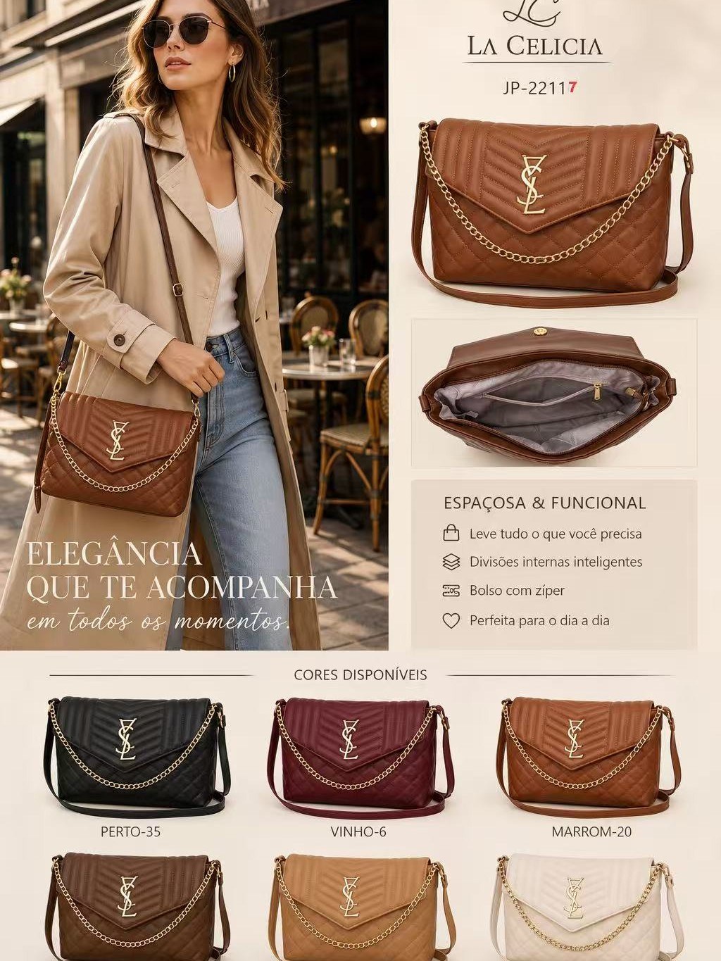 Bolsas femininas modernas e casuais 22117