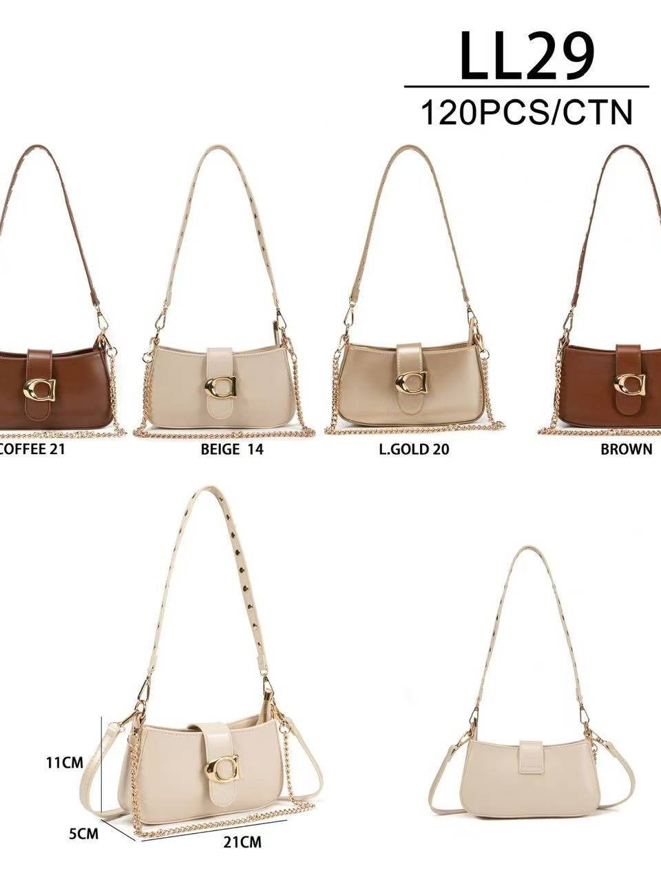 Bolsas femininas modernas e casuais LL29