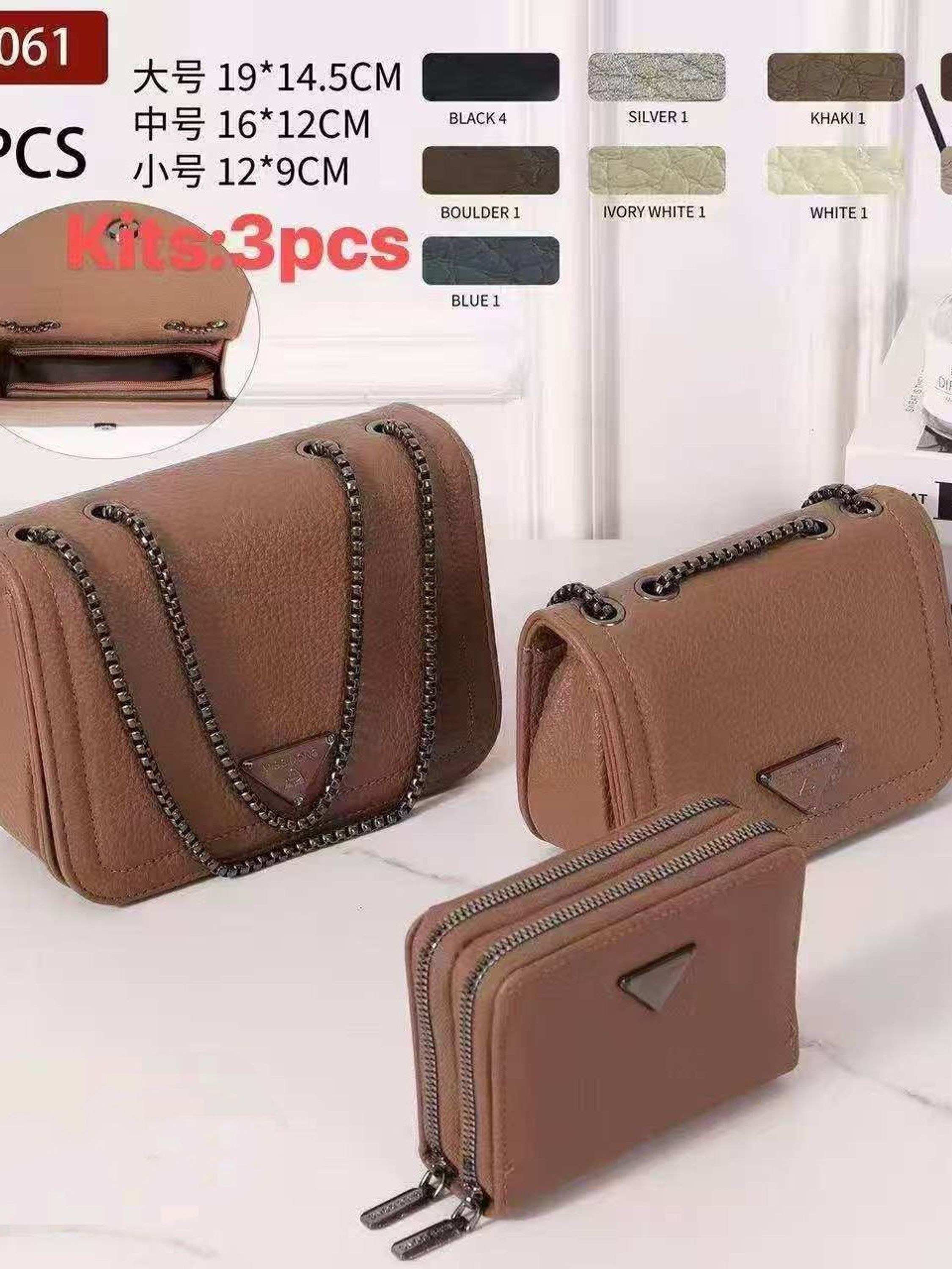 Terno feminino de duas peças com carteira DA-2061