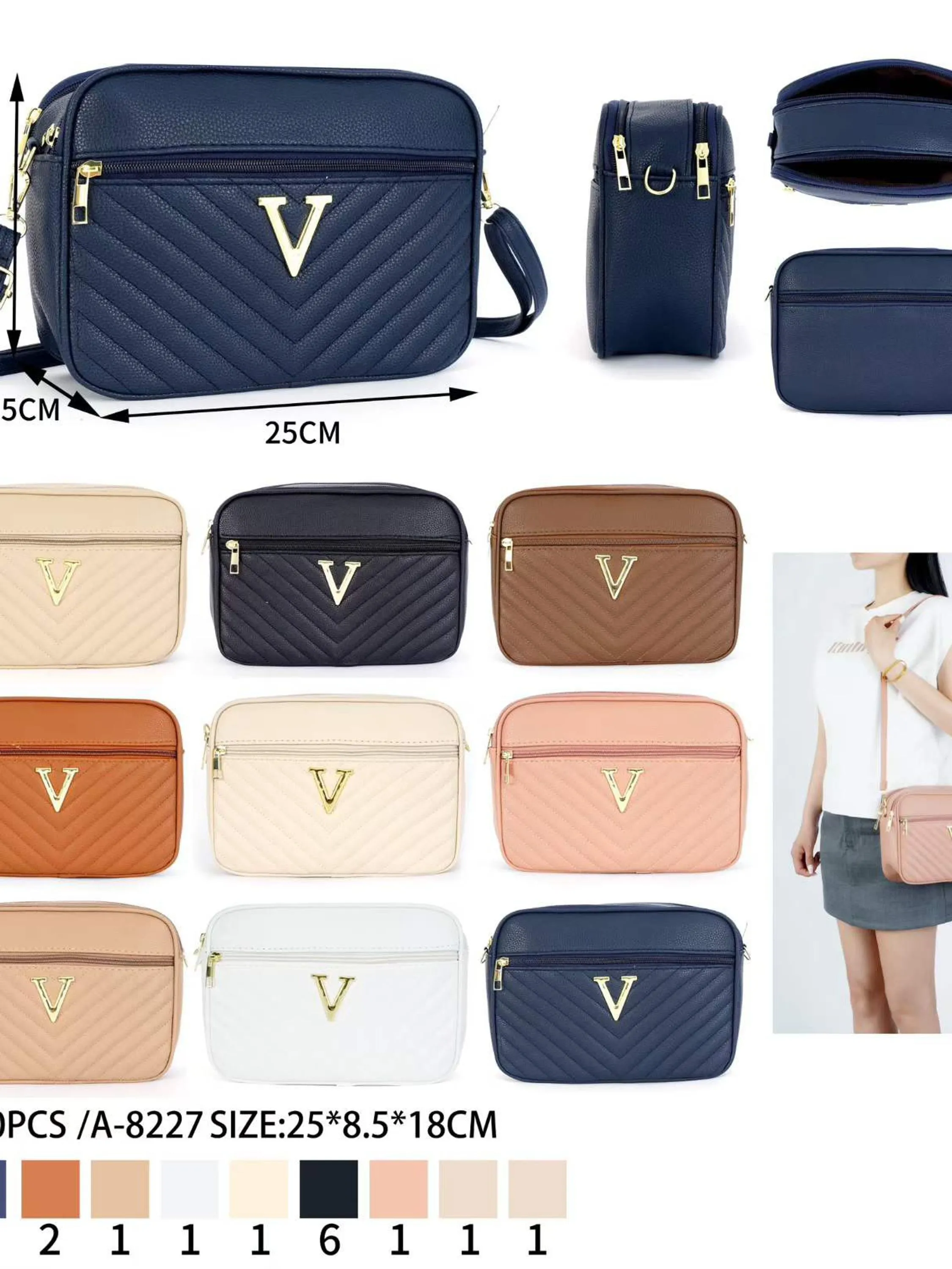 Bolsa transversal da moda A-8227