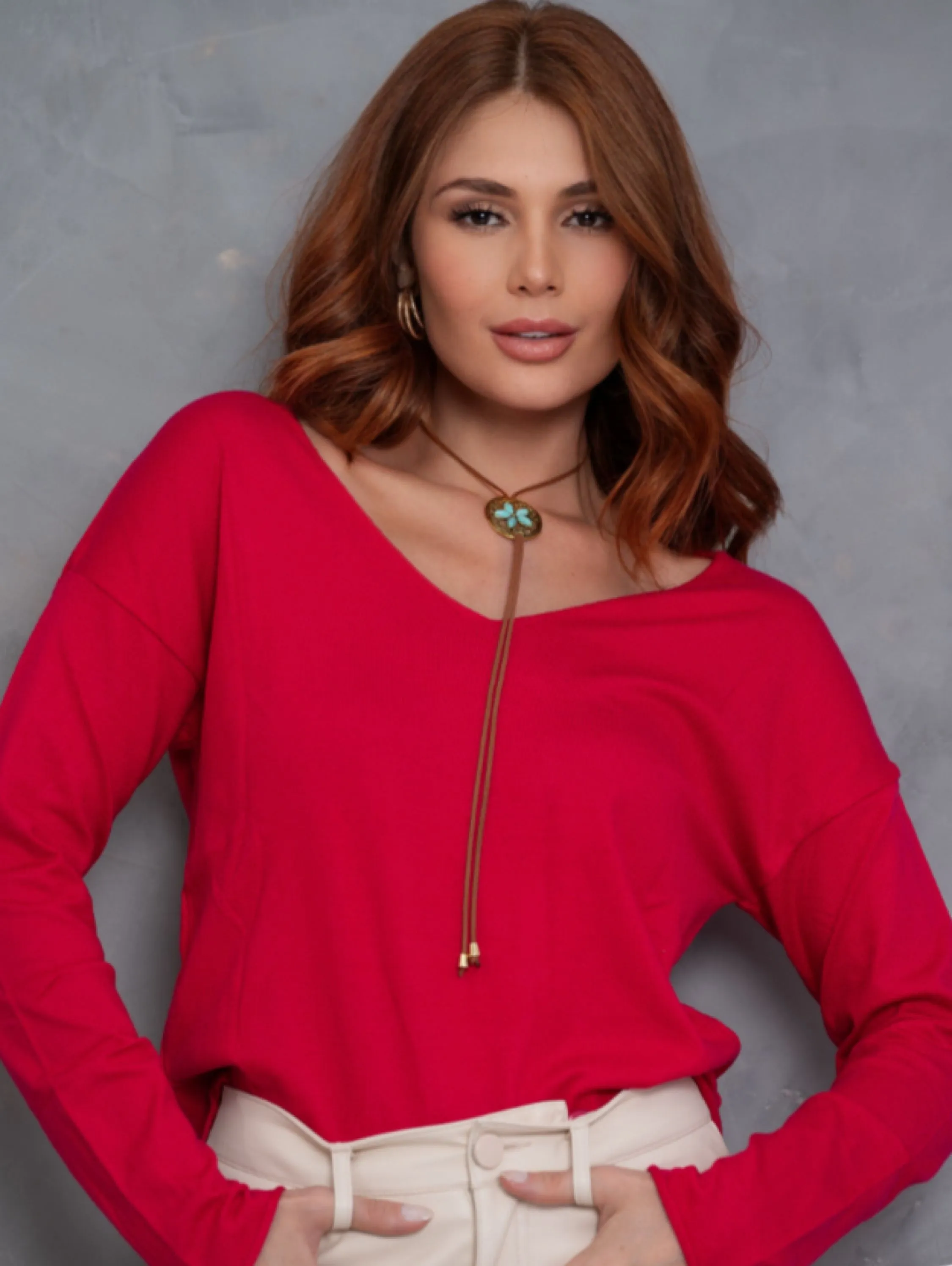 Blusa Tricot modal modelagens Ampla