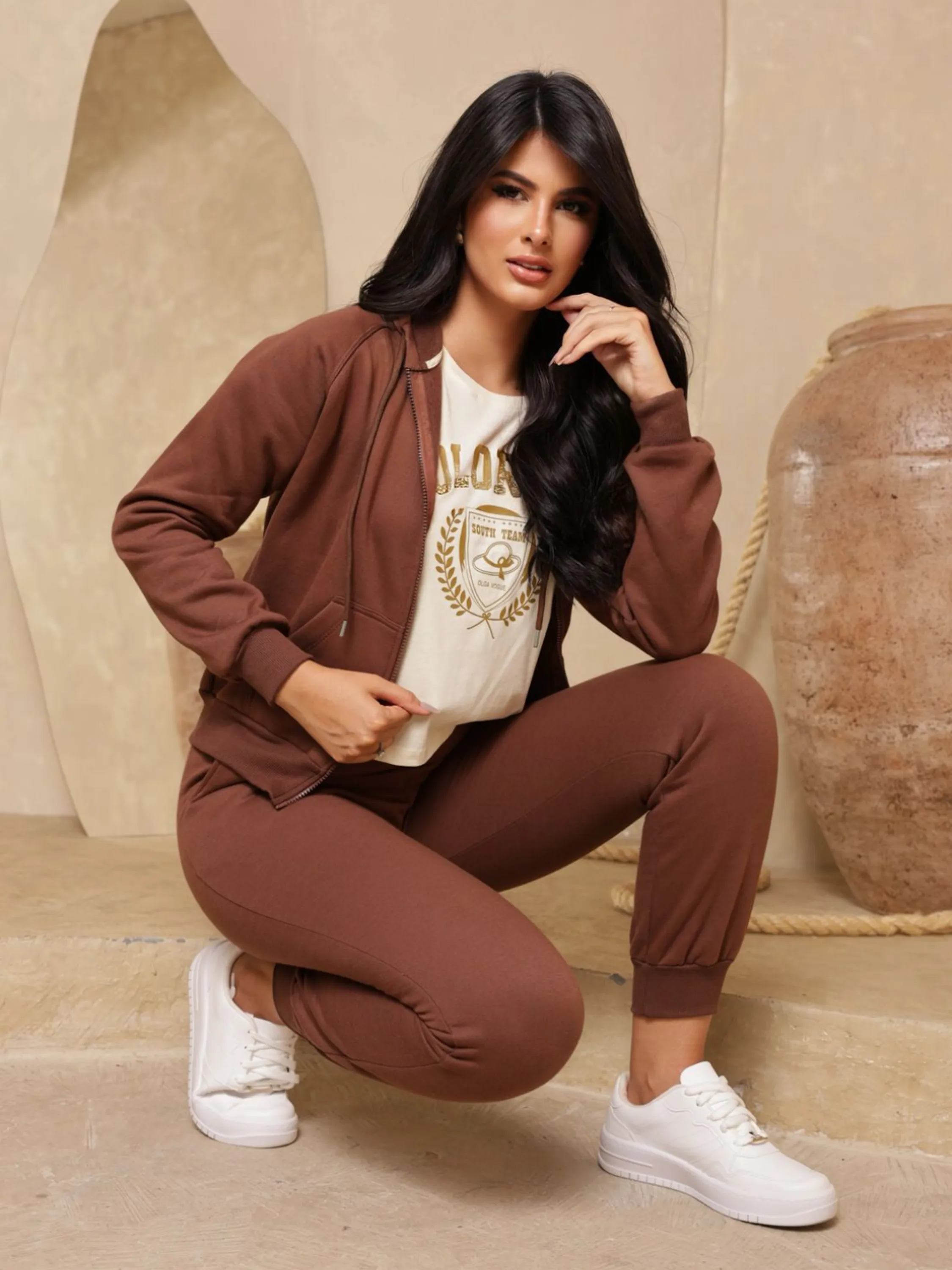 Conjunto feminino moletom tamanho P M G GG