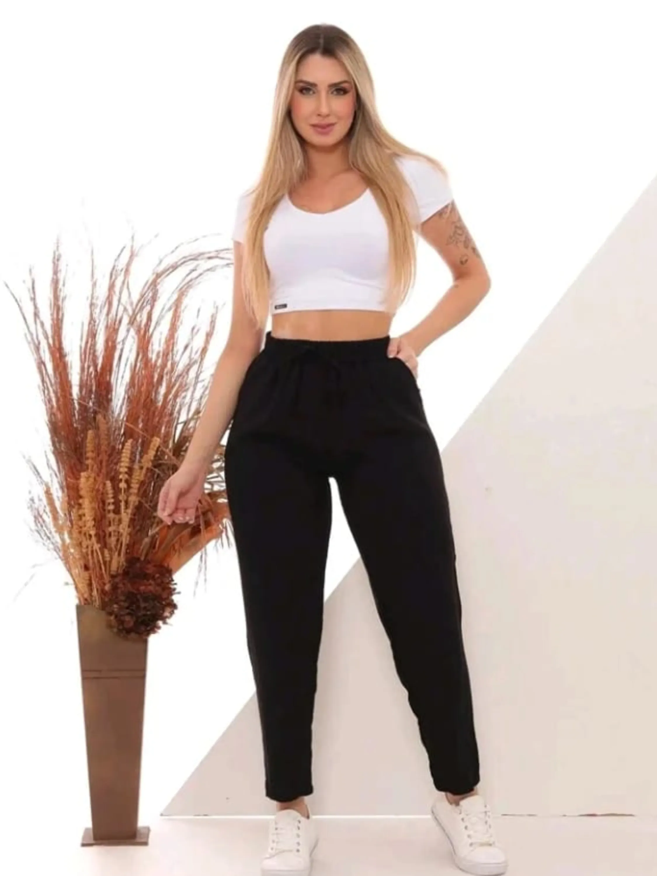 Calça feminina social lazinha tamanho único Yuri