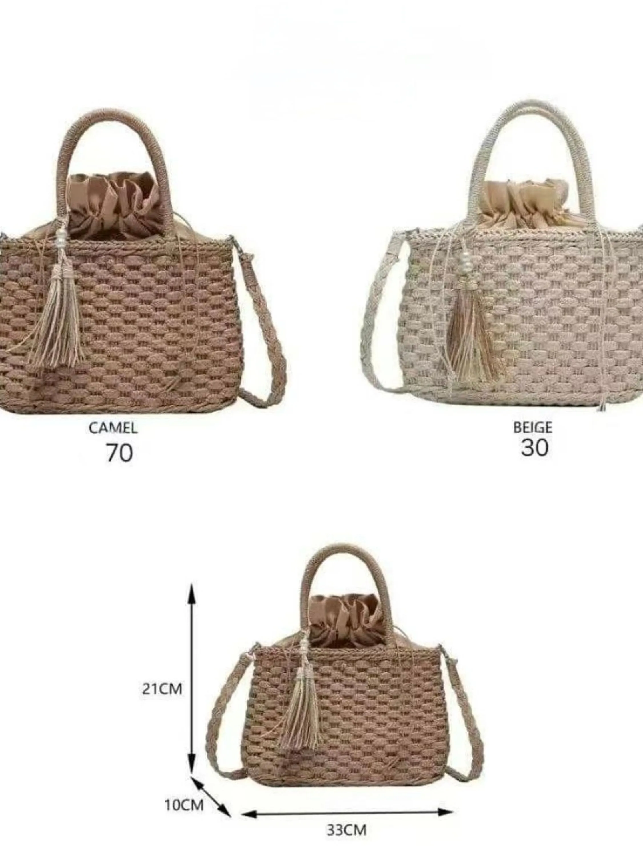 Bolsa Palha Quadrada Feminina Palha  Moda Praia Verão