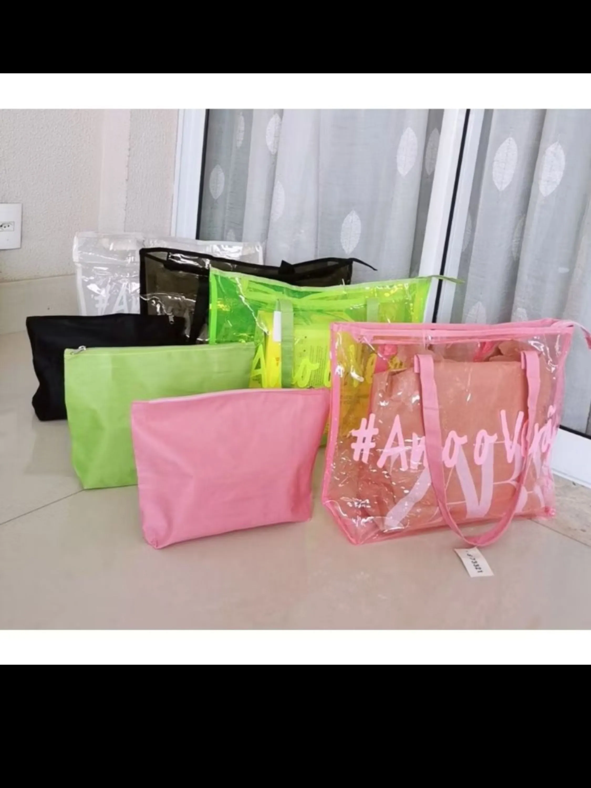 Bolsa de Praia Feminina Silicone Mais Necessaire