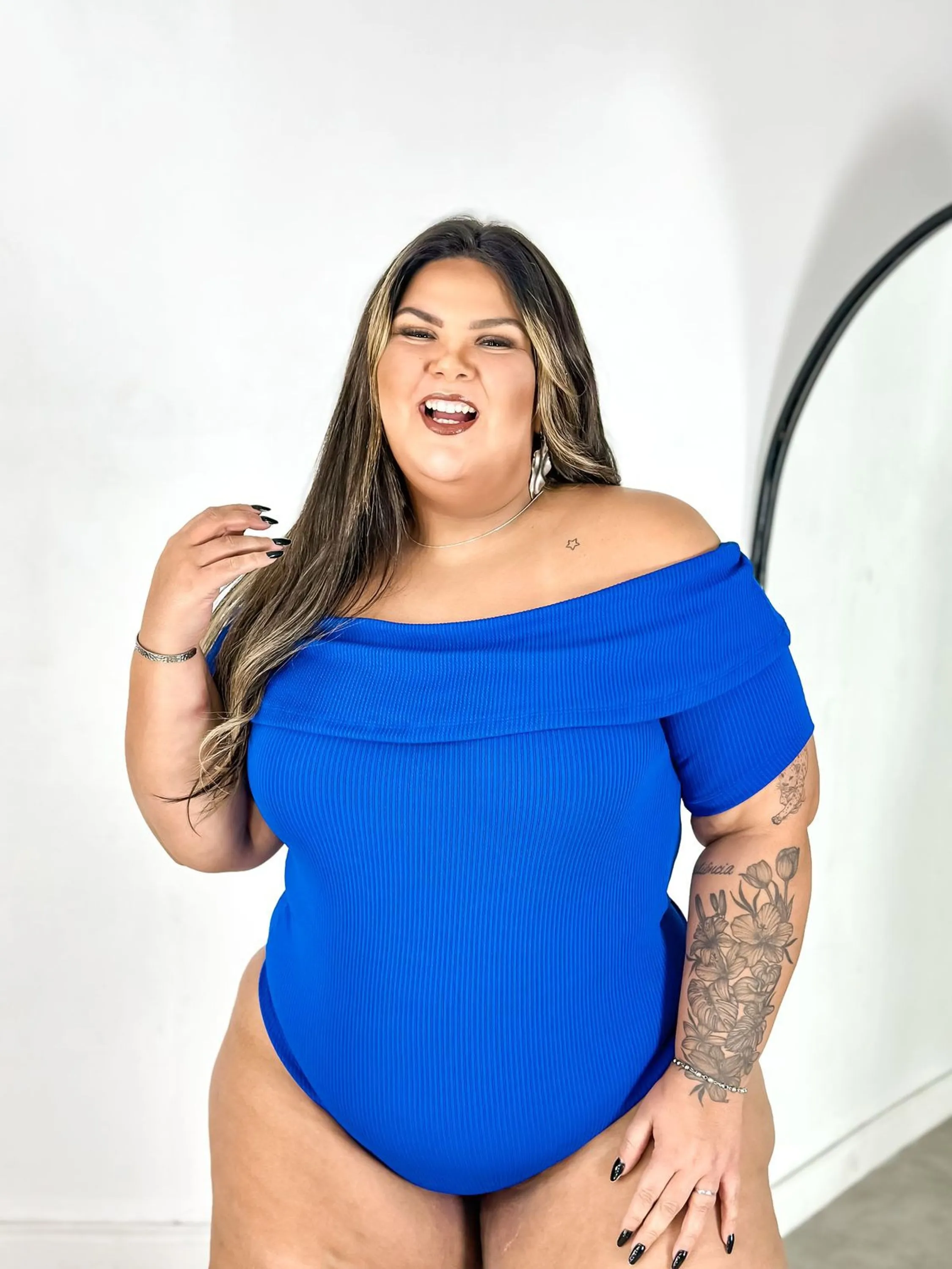 BODY POLIANA PLUS SIZE FEMININO