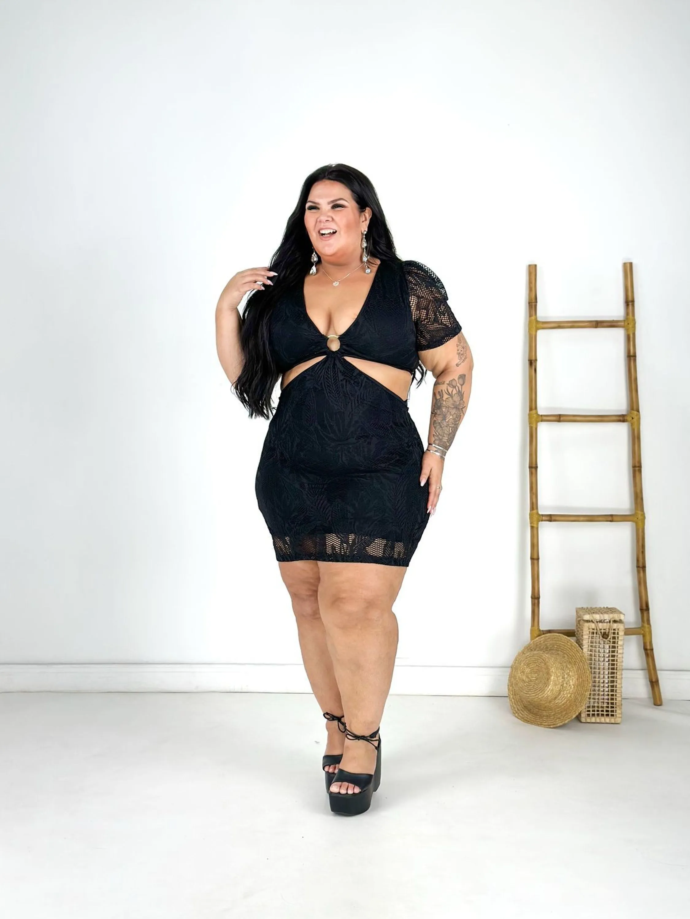 VESTIDO PENÉLOPE PLUS SIZE FEMININO ARRASTÃO