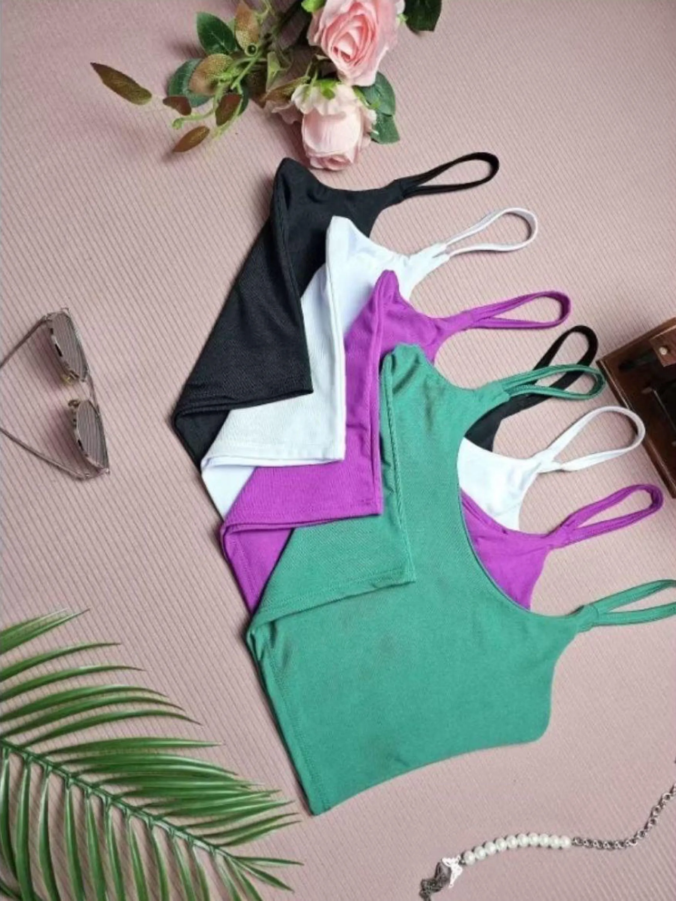 Cropped alça fina