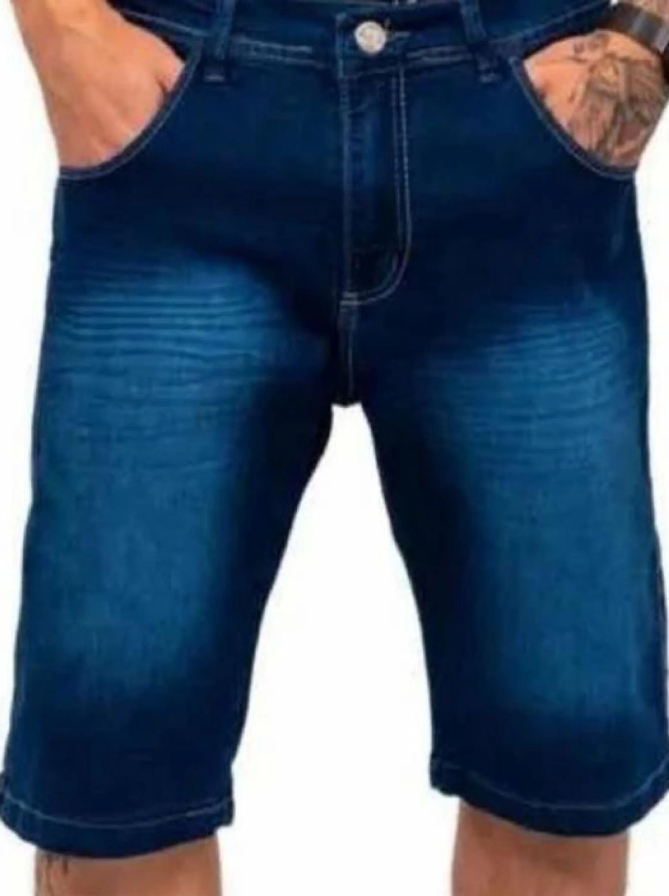 Bermuda jeans masculina