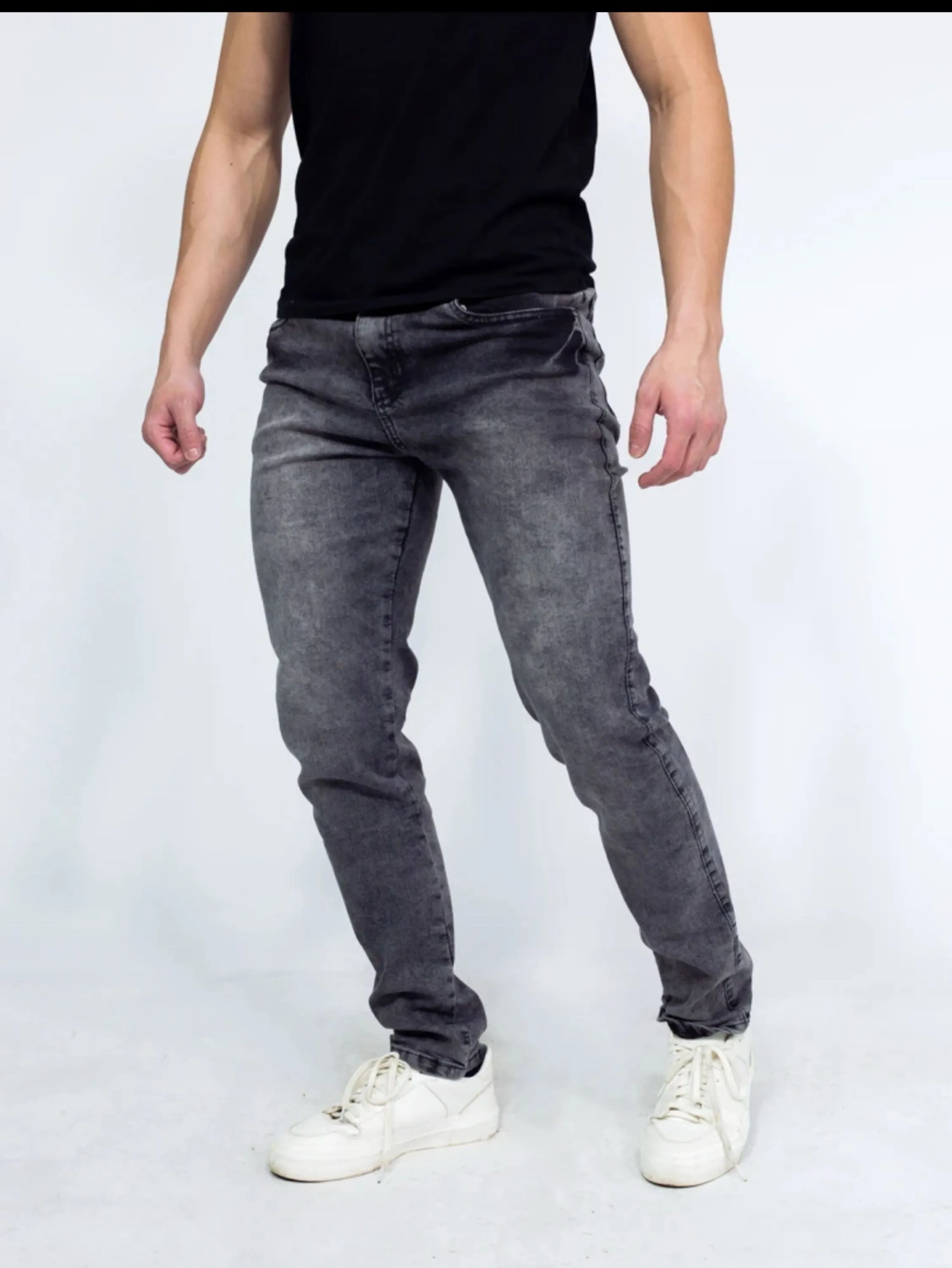 Calça jeans masculina grafite