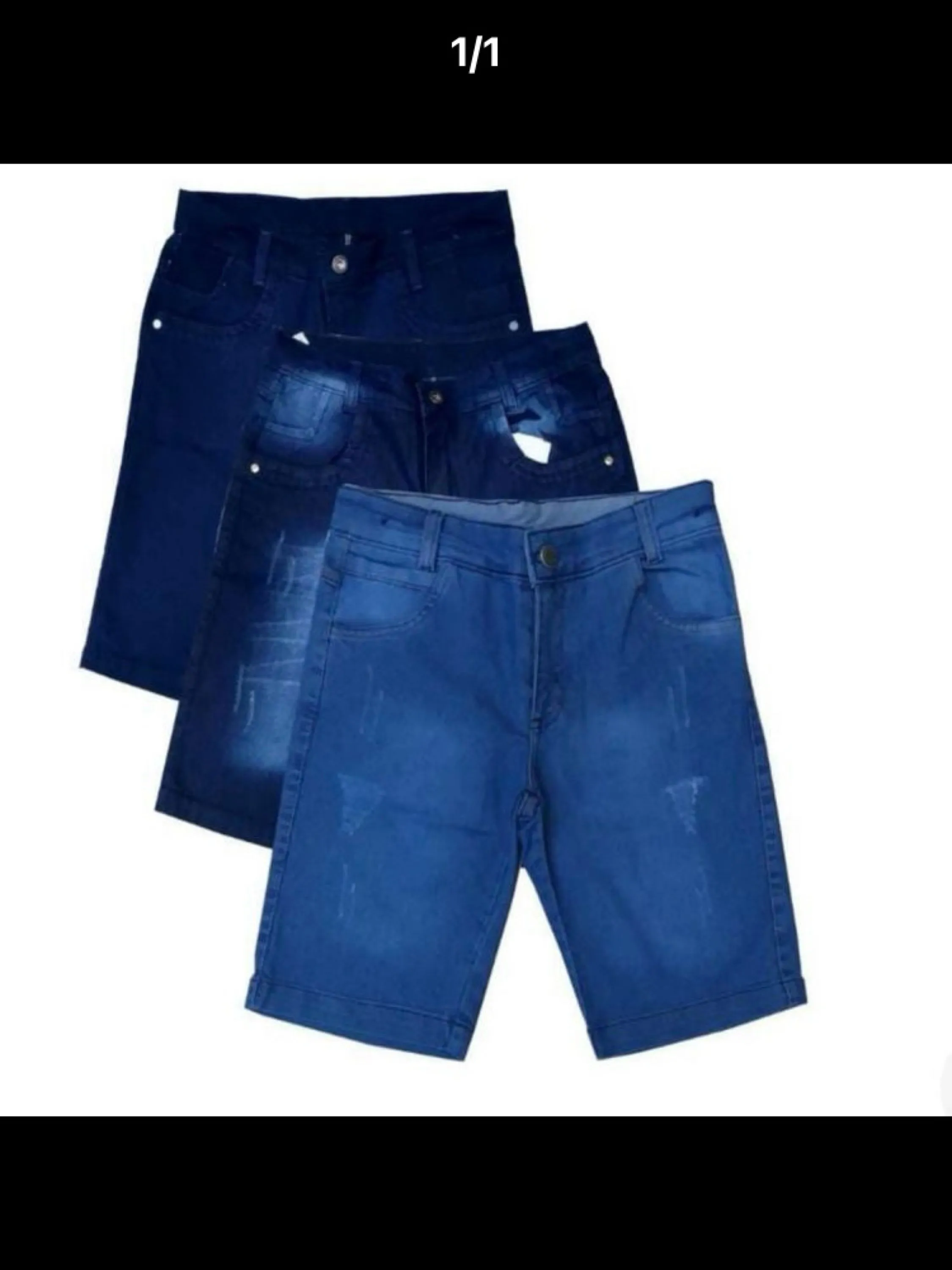 Bermuda jeans masculina