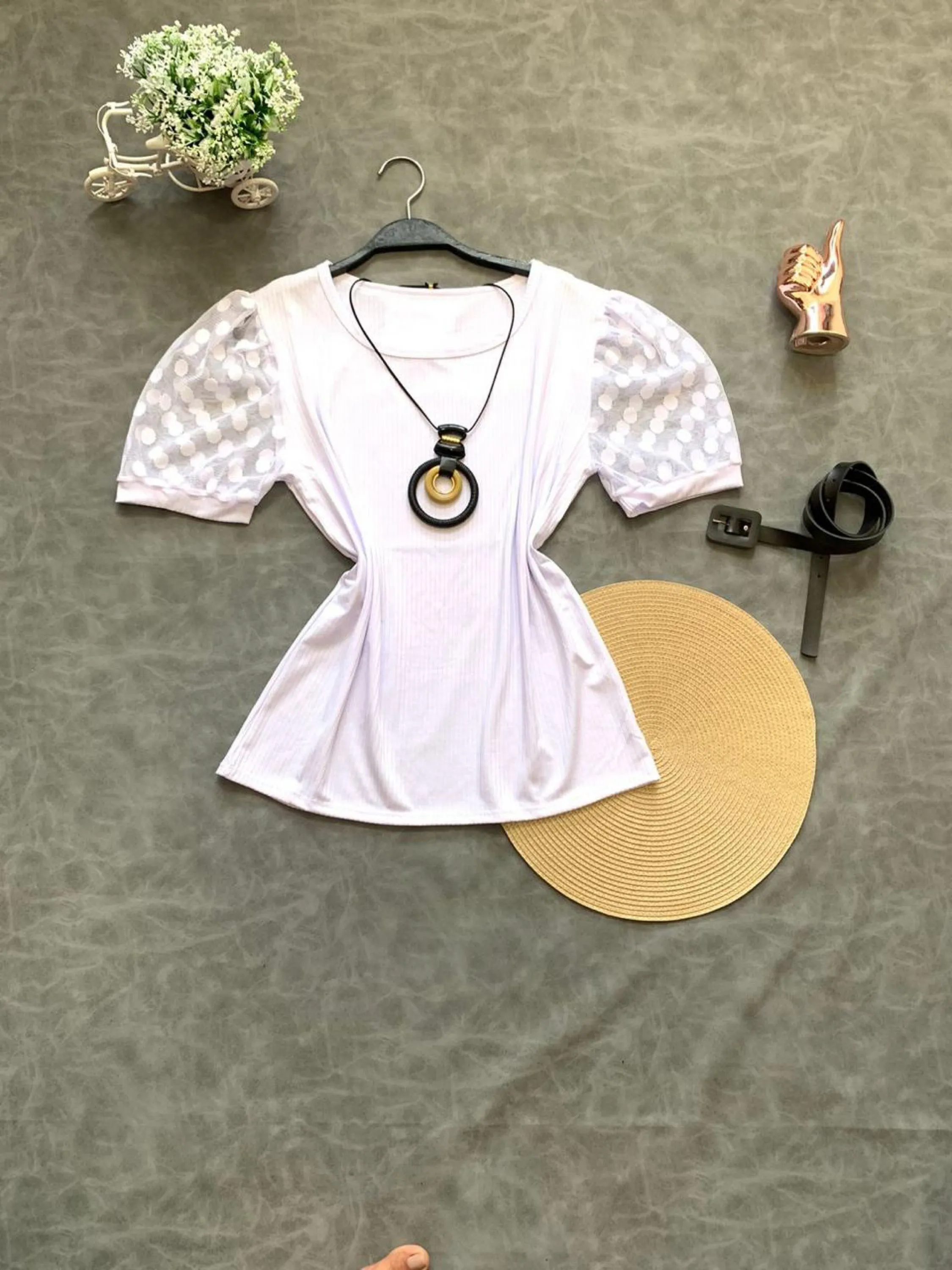 Blusa Manga de Tule