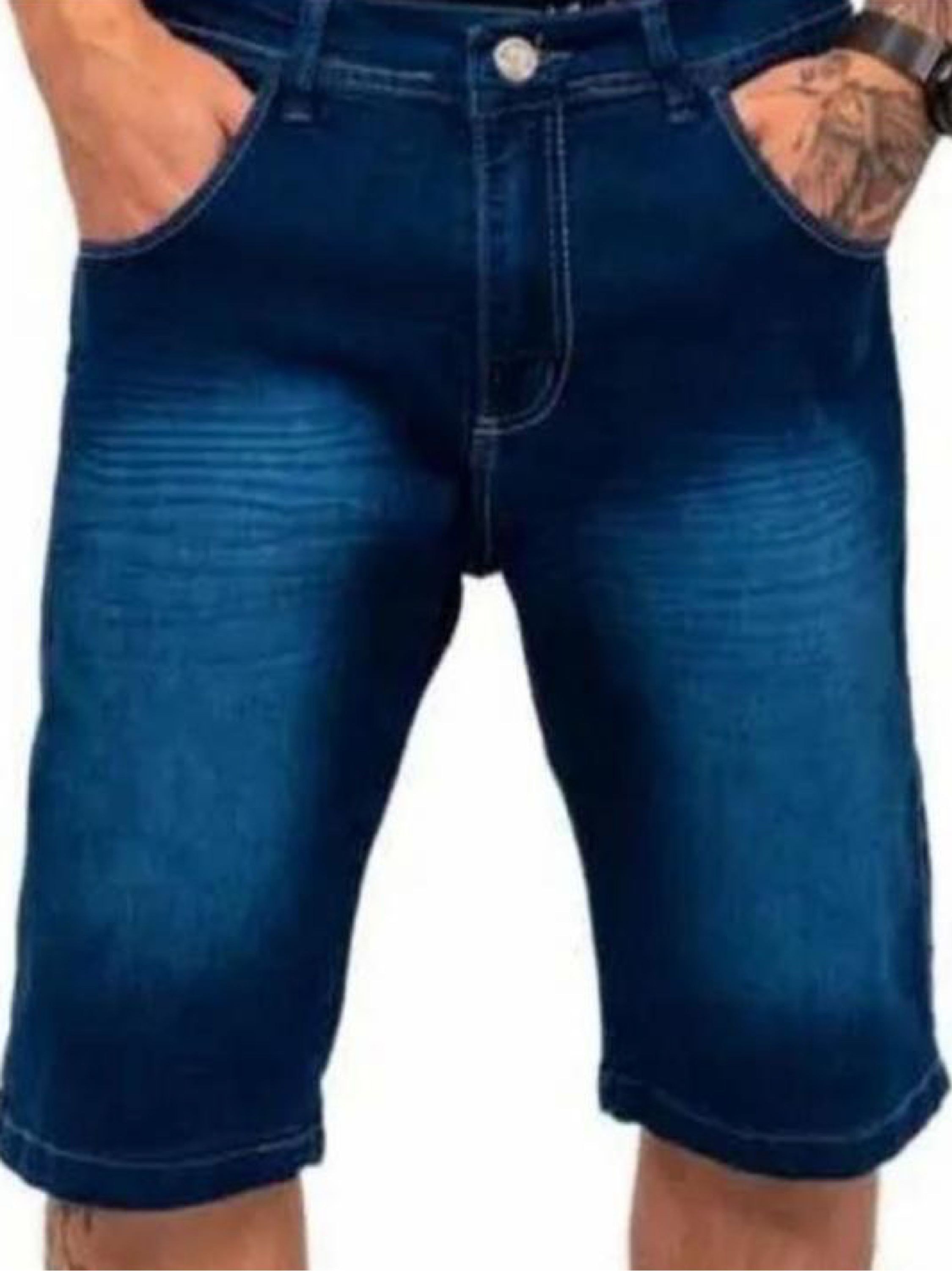 Bermuda jeans masculina