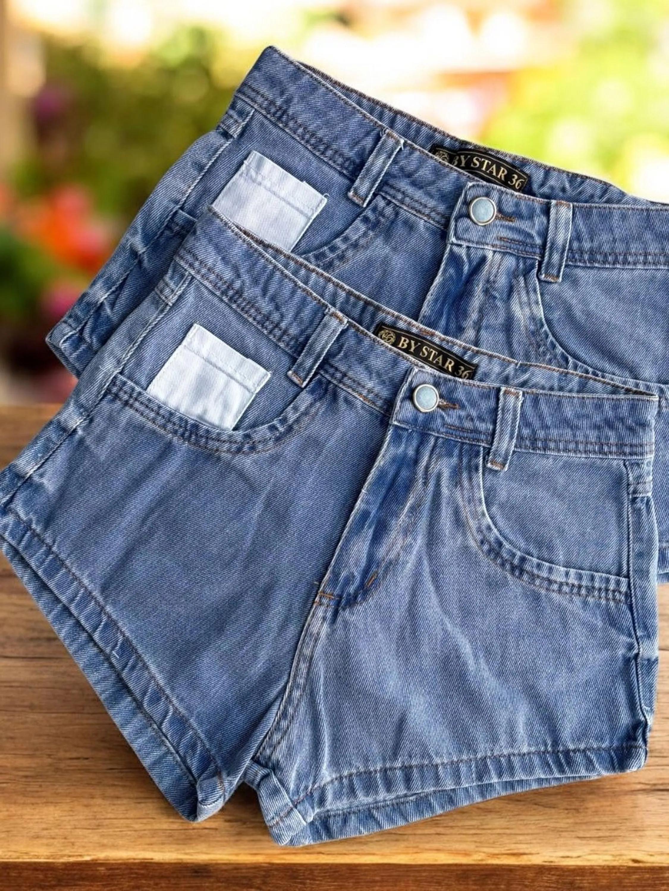 Short jeans feminina Clara