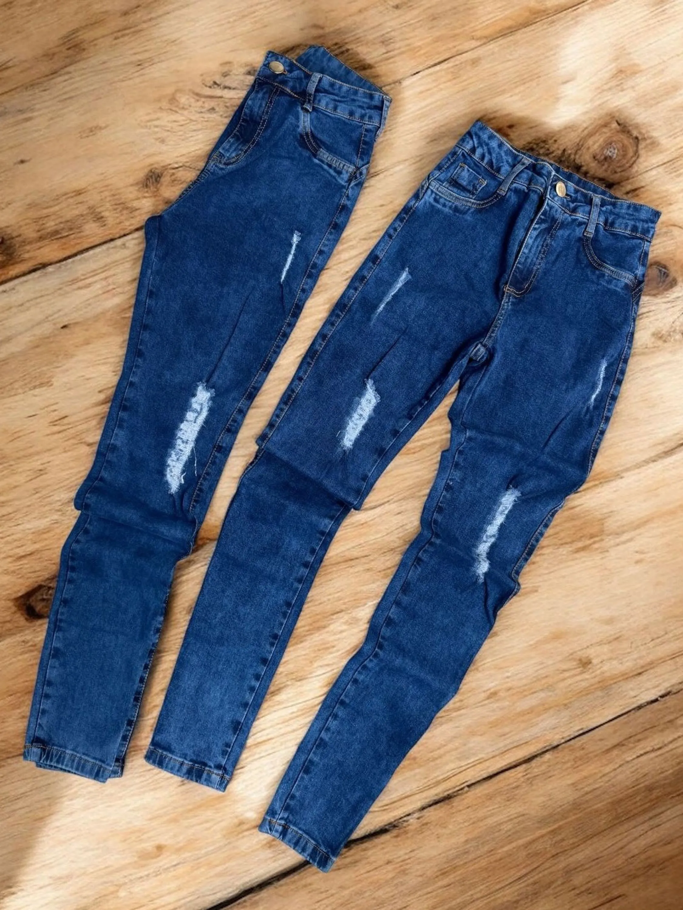 Calca feminina jeans 3% elastano