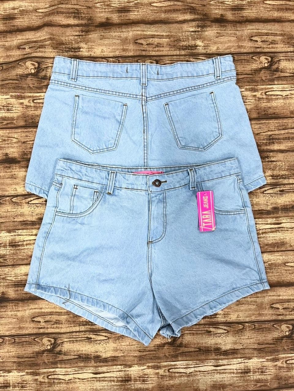 Short jeans plus size feminina clara