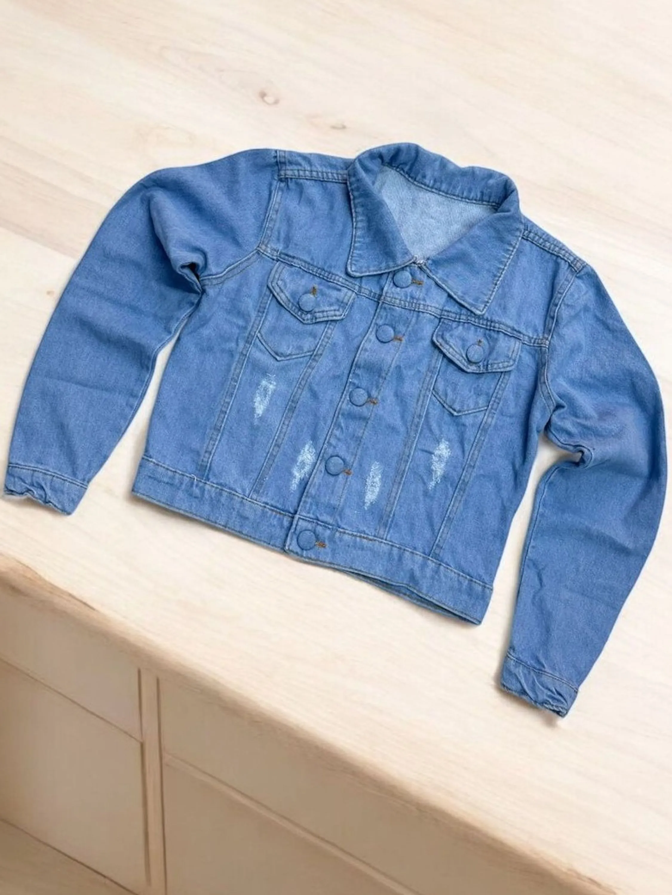 Jaqueta feminina  jeans clara