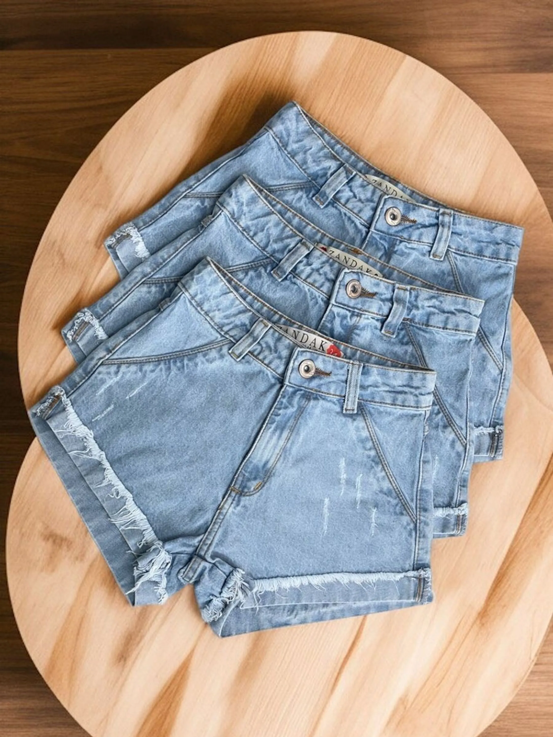 Short feminina jeans clara