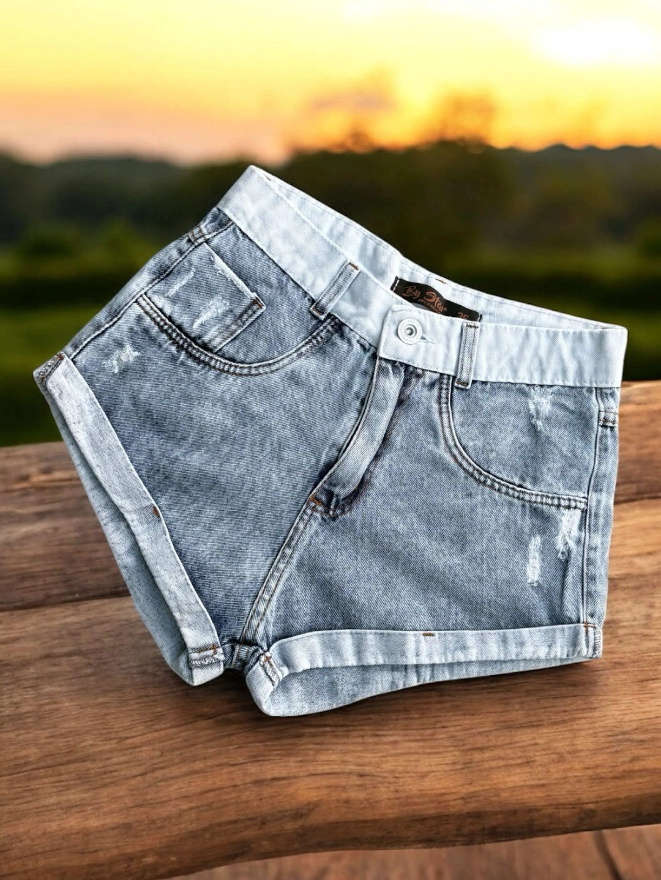Short jeans feminino clara