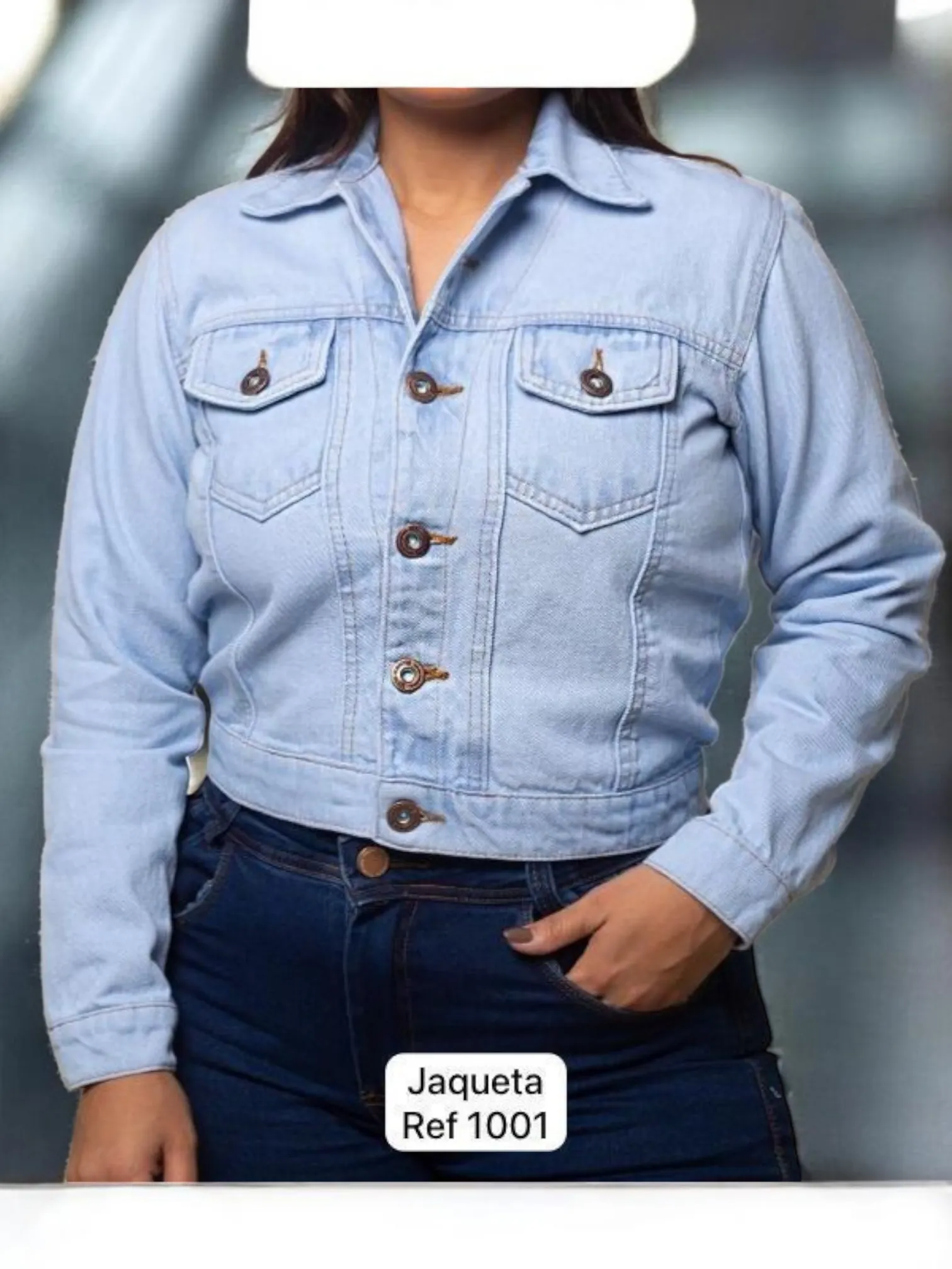 Jaqueta jeans feminina Clara
