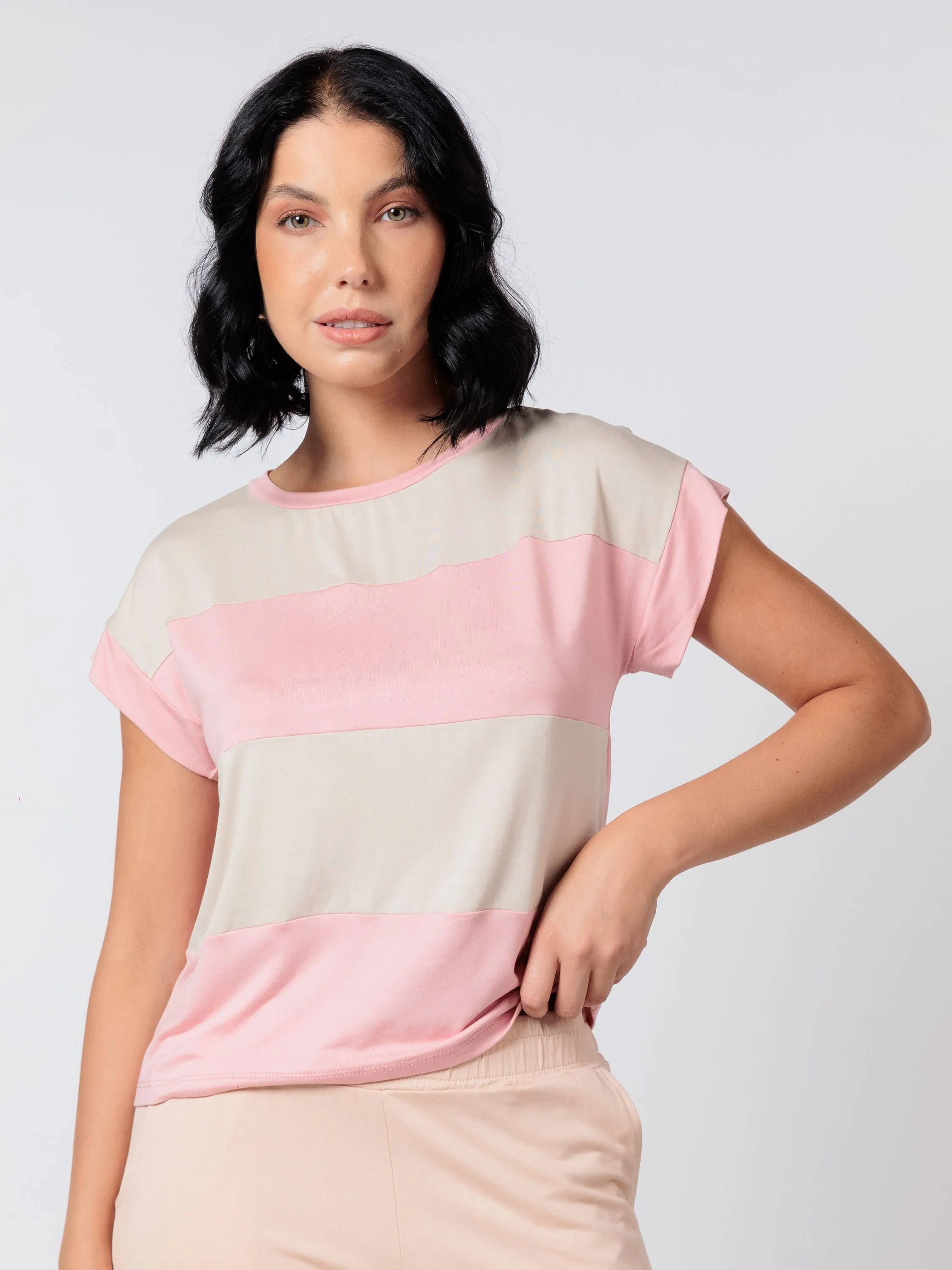 Blusa Feminina de Malha Listrada Estilosa e Elegante