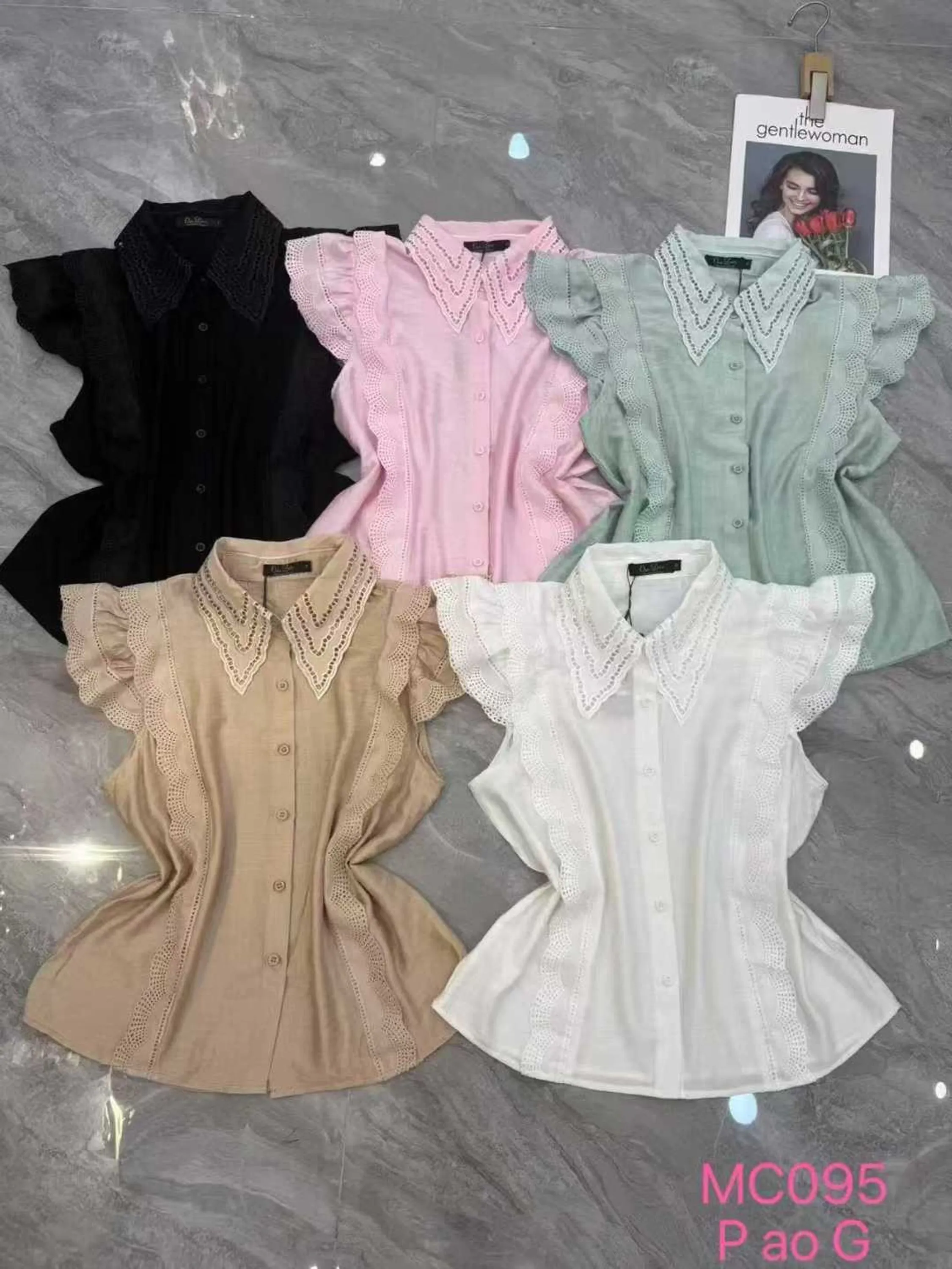 Blusa Feminina de Babado Com Renda