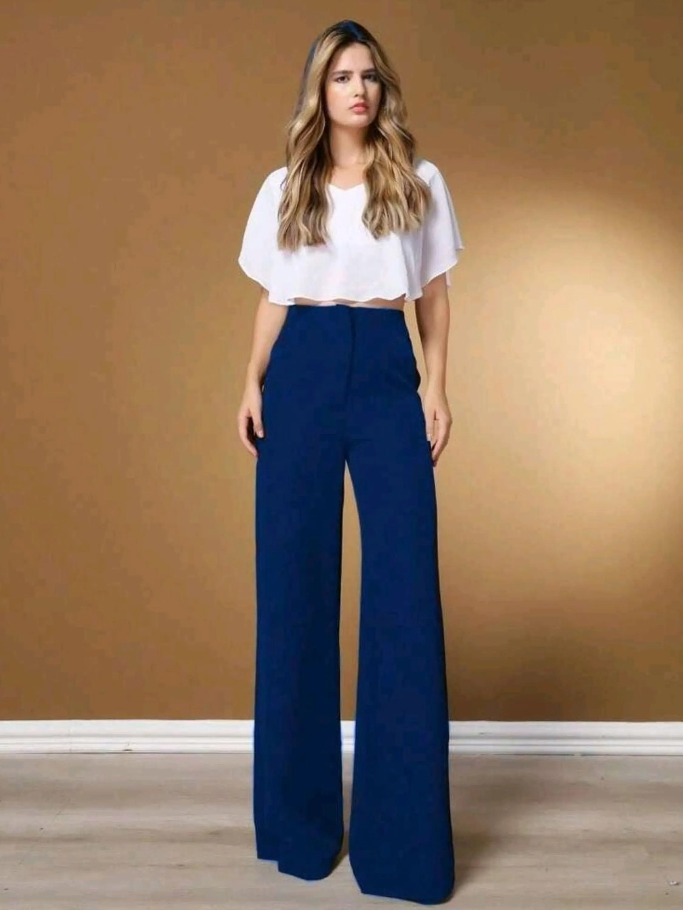 Calça Pantalona Social Alfaiataria