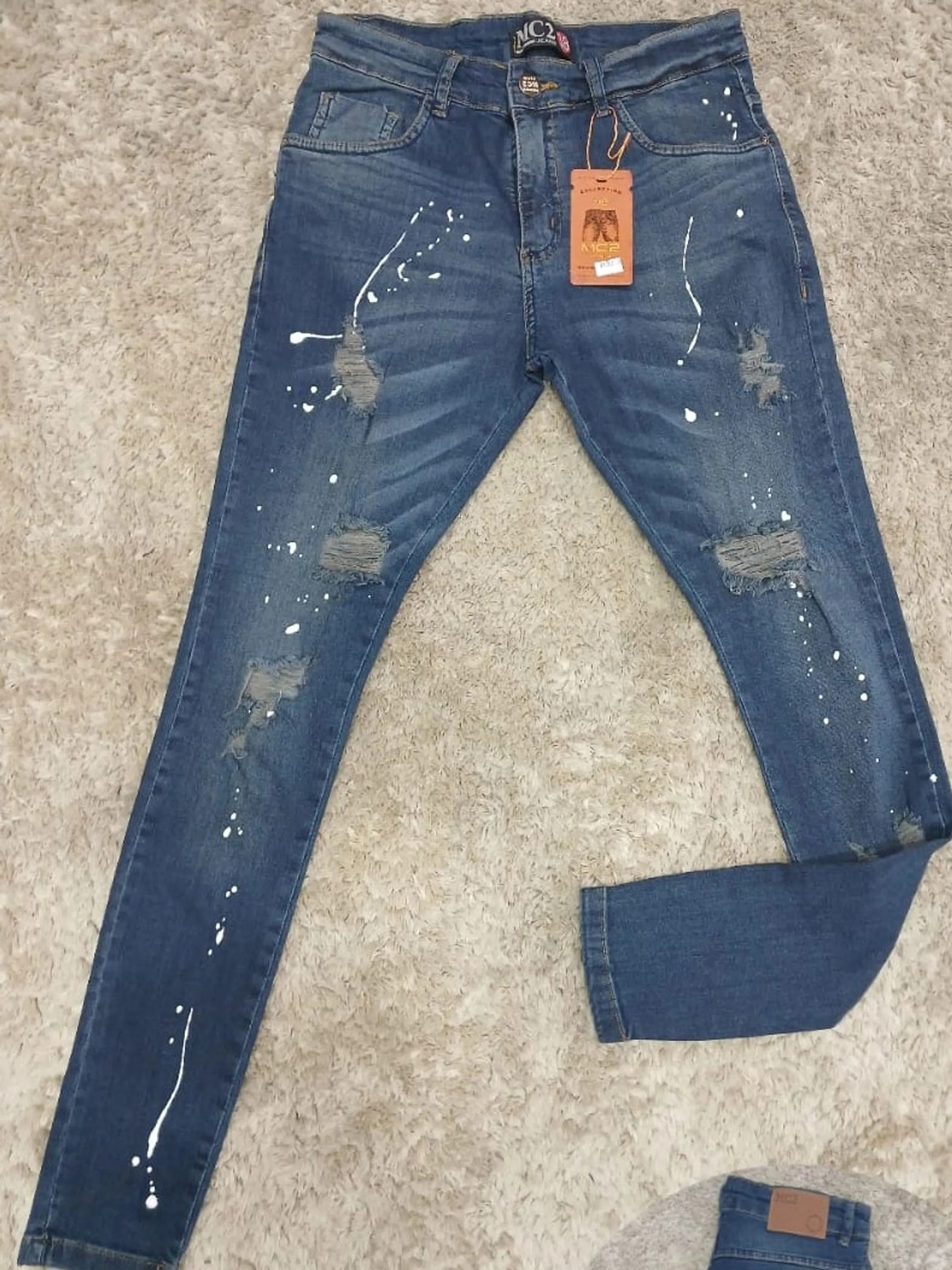 calça jeans masculina com elastano