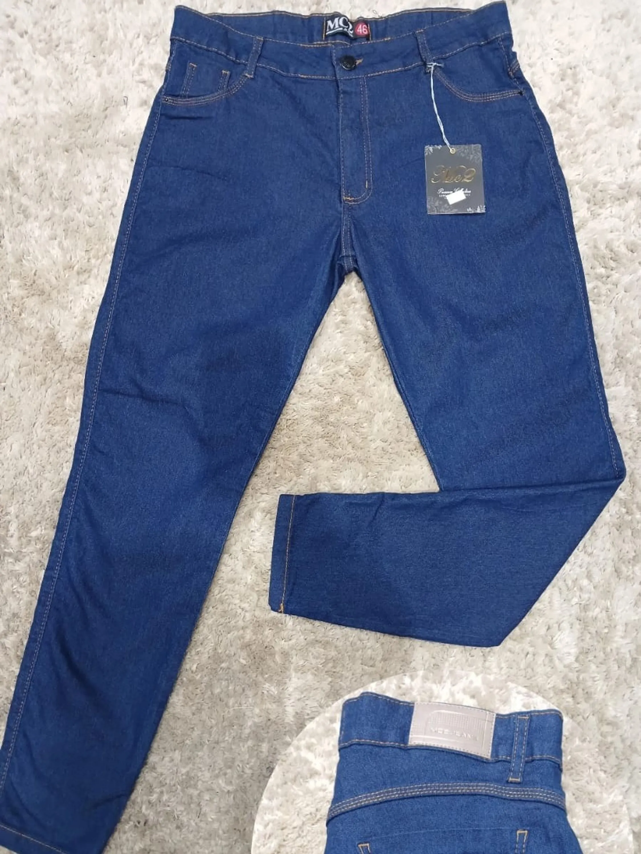 Calça jeans plus size feminina com elastano