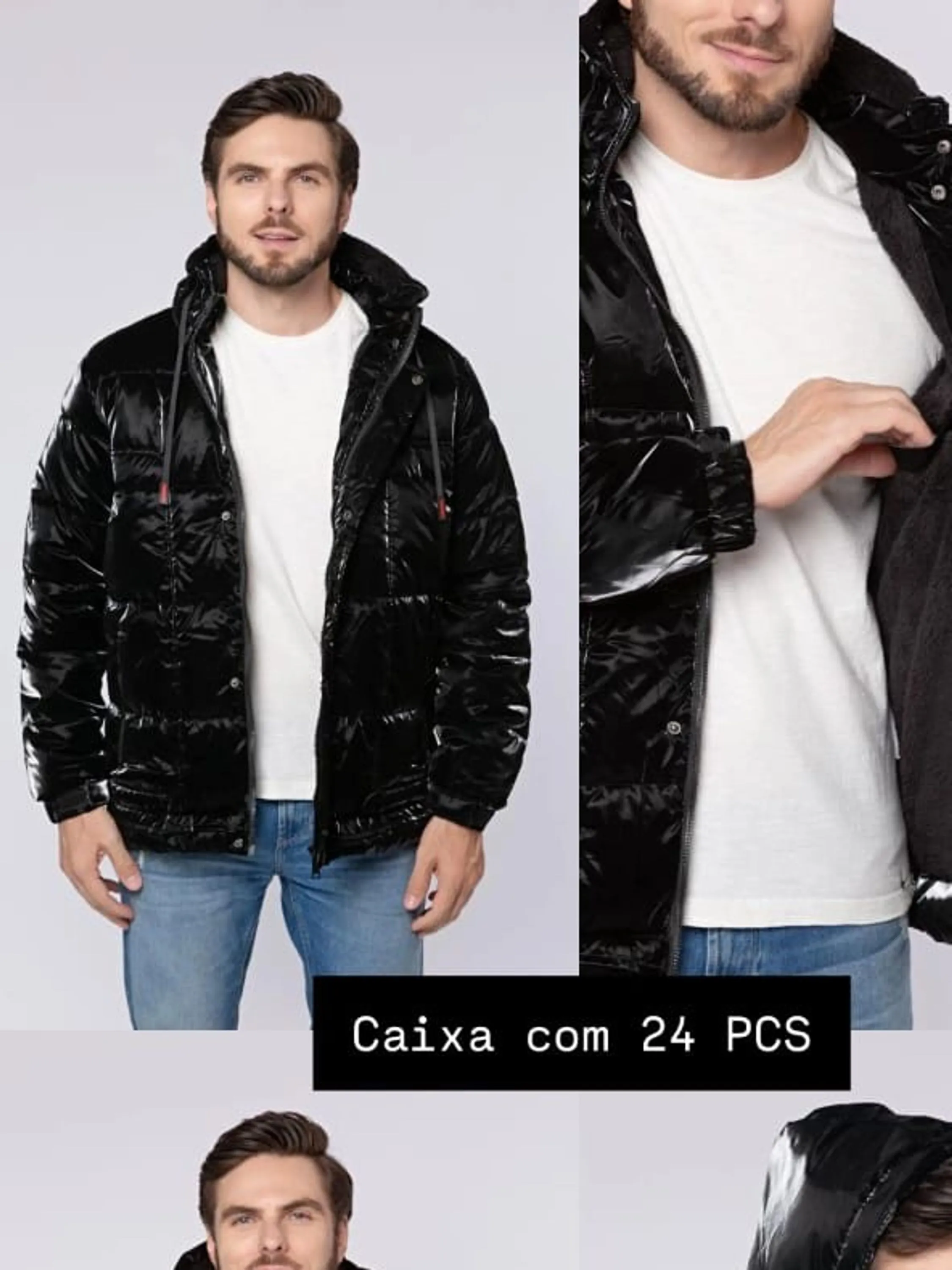 Jaqueta importada nylon forrada
