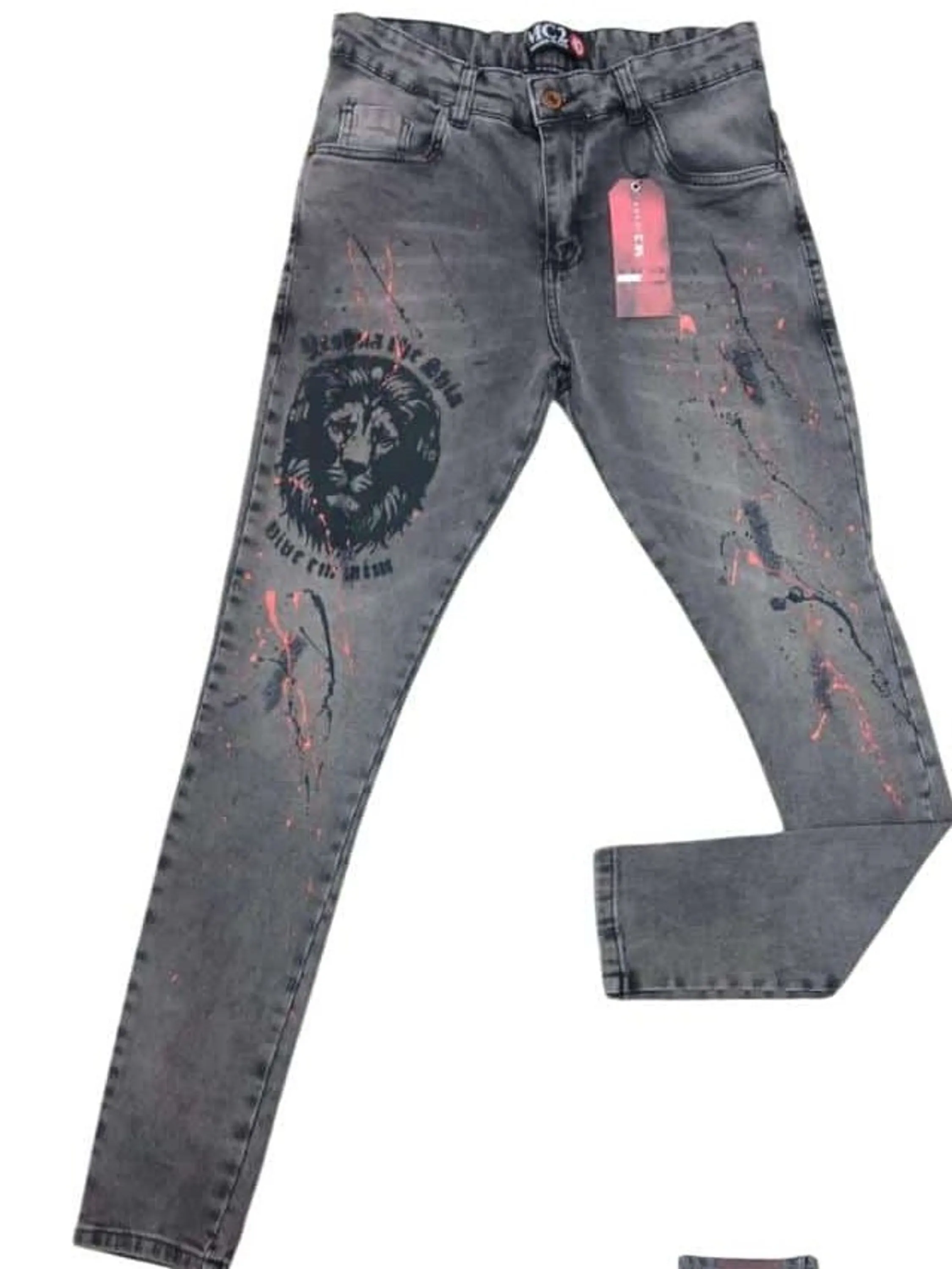 calça jeans skinny masculina jogador com elastano