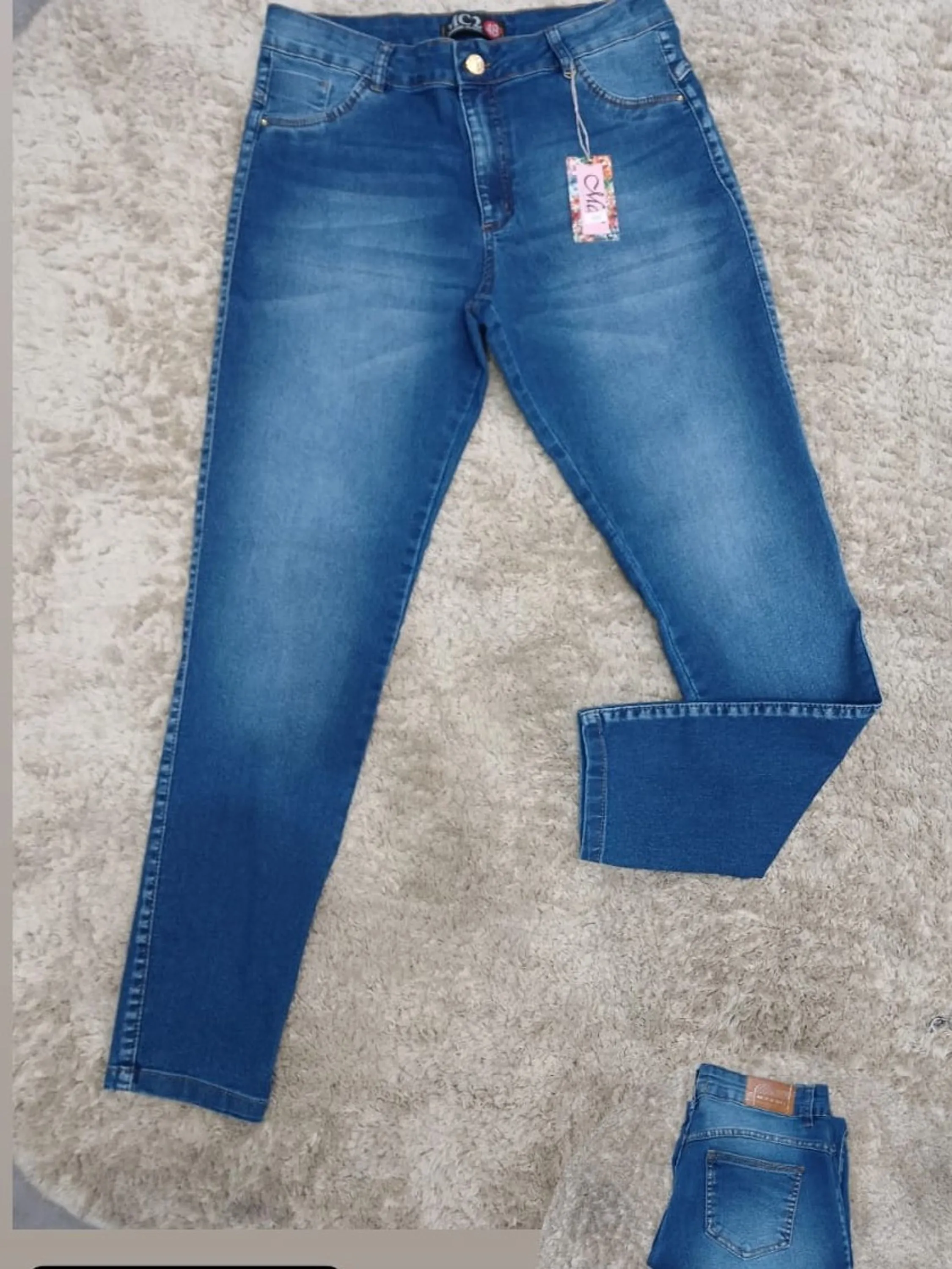 Calça jeans plus size feminina