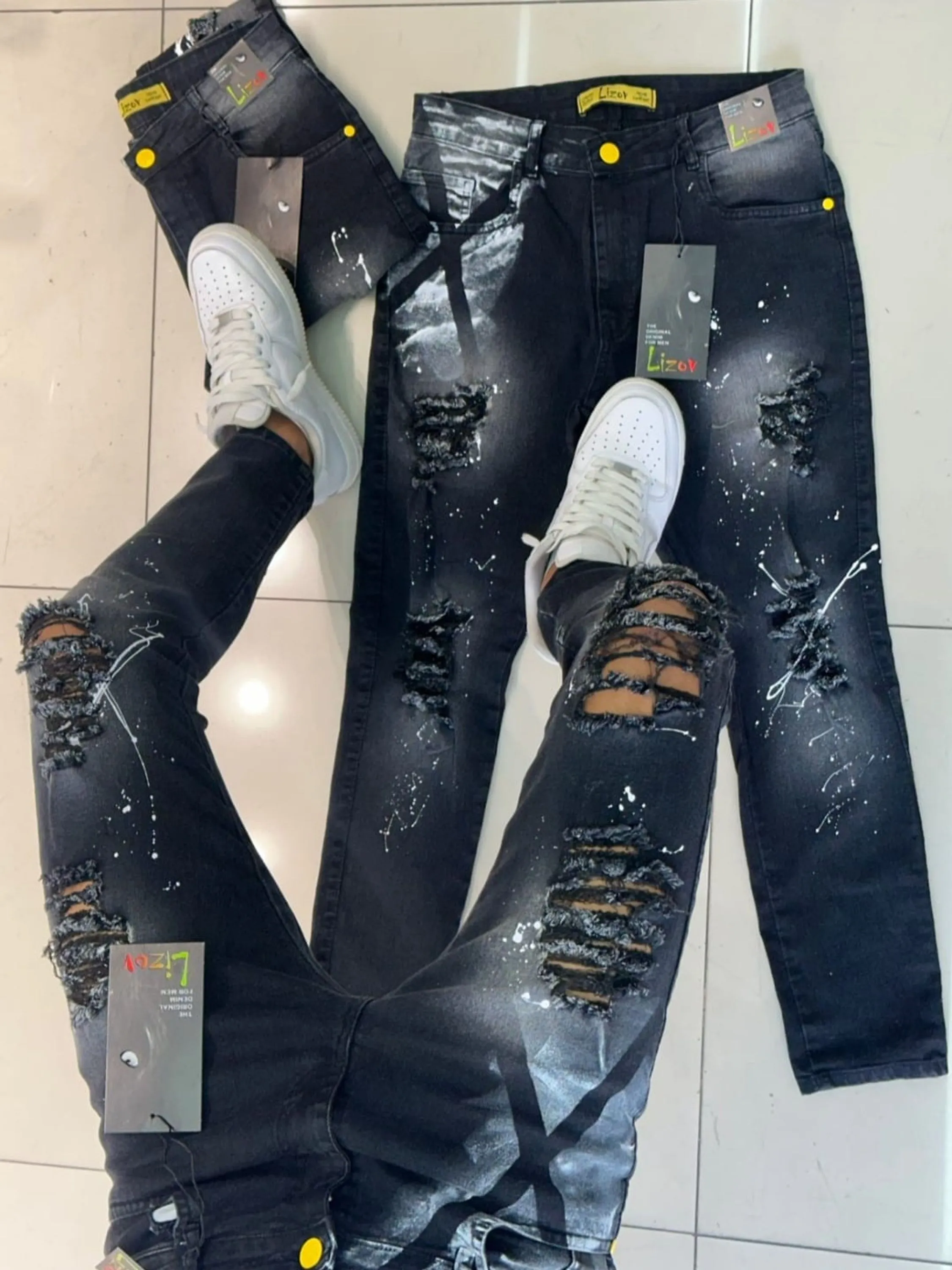 calça jeans skinny masculina com elastano