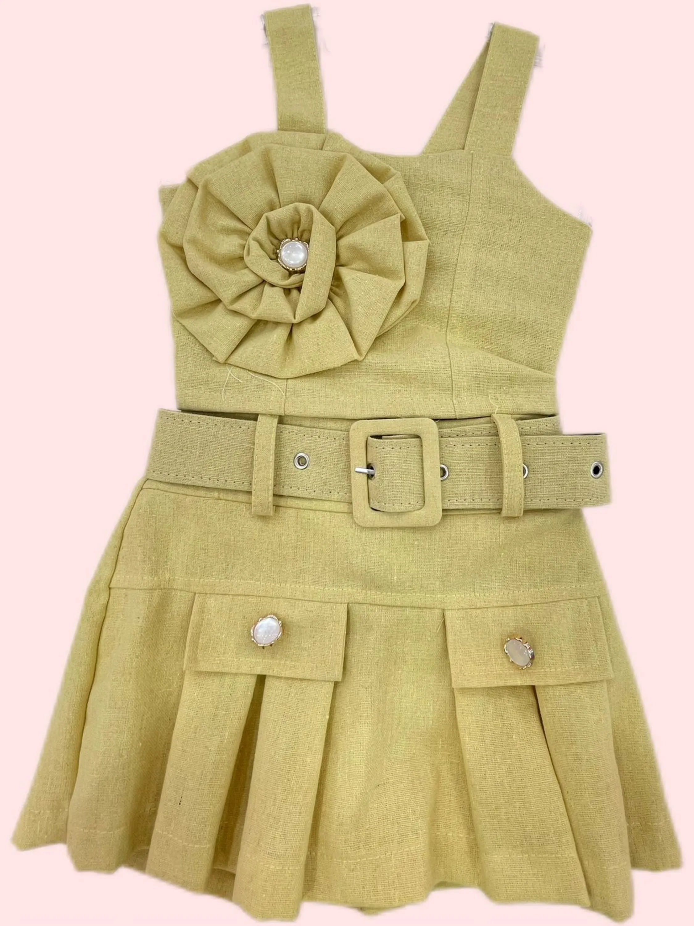 conjunto linho infantil