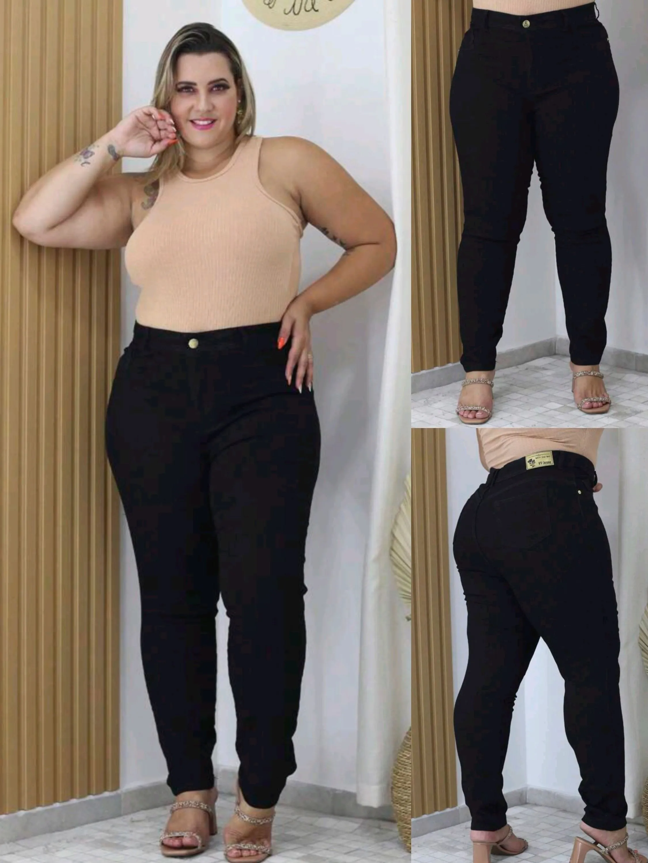 Calça plus size Lycra