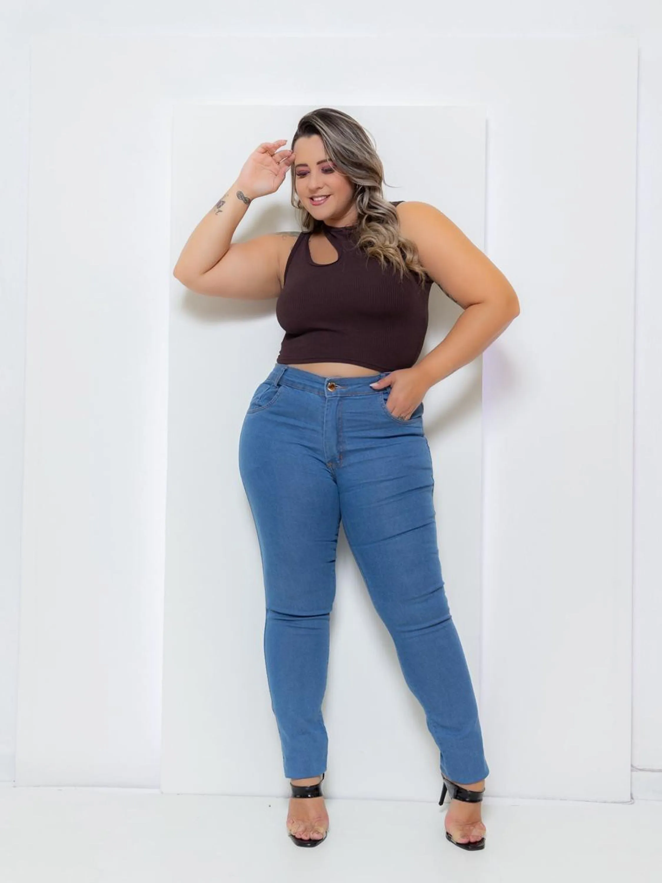 Calça plus size Lycra