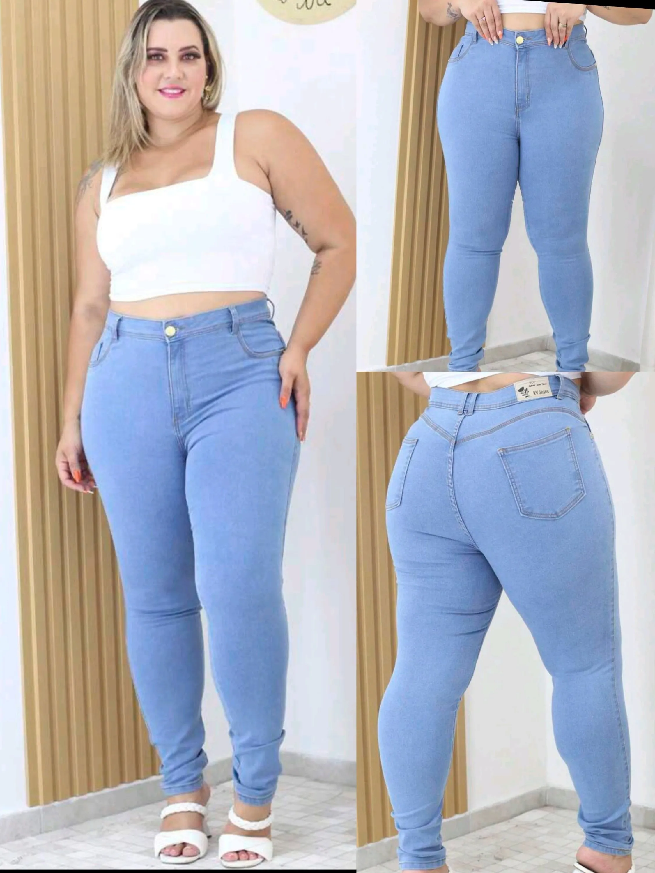 Calça plus size Lycra